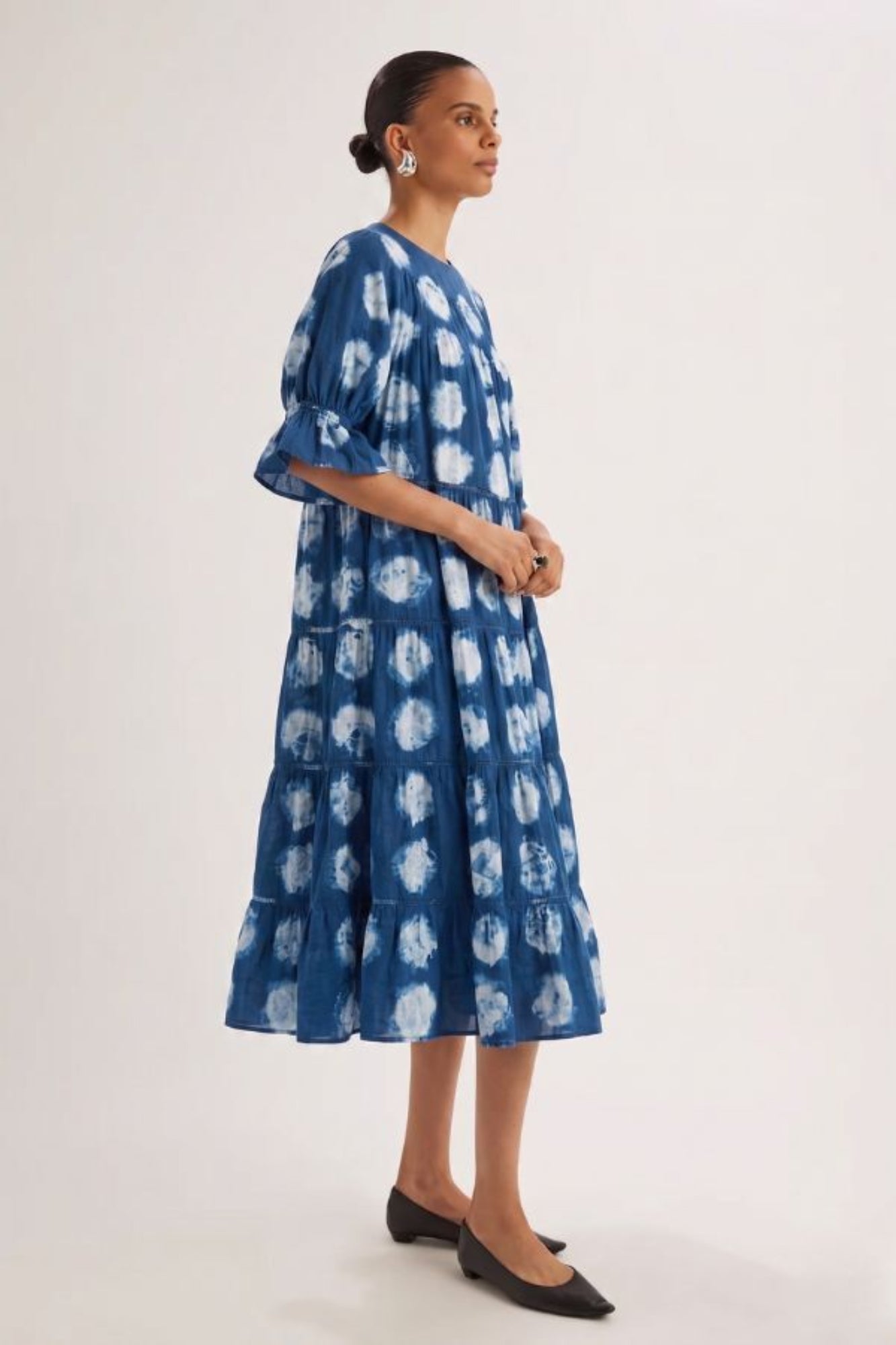Paradis Dress in Indigo Dye