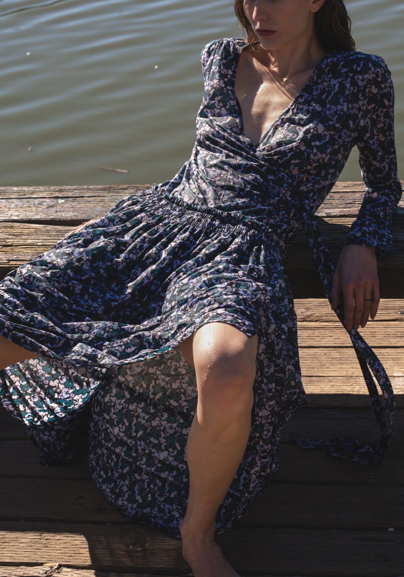 Lilas Print Dress in Mosaic Drift Print