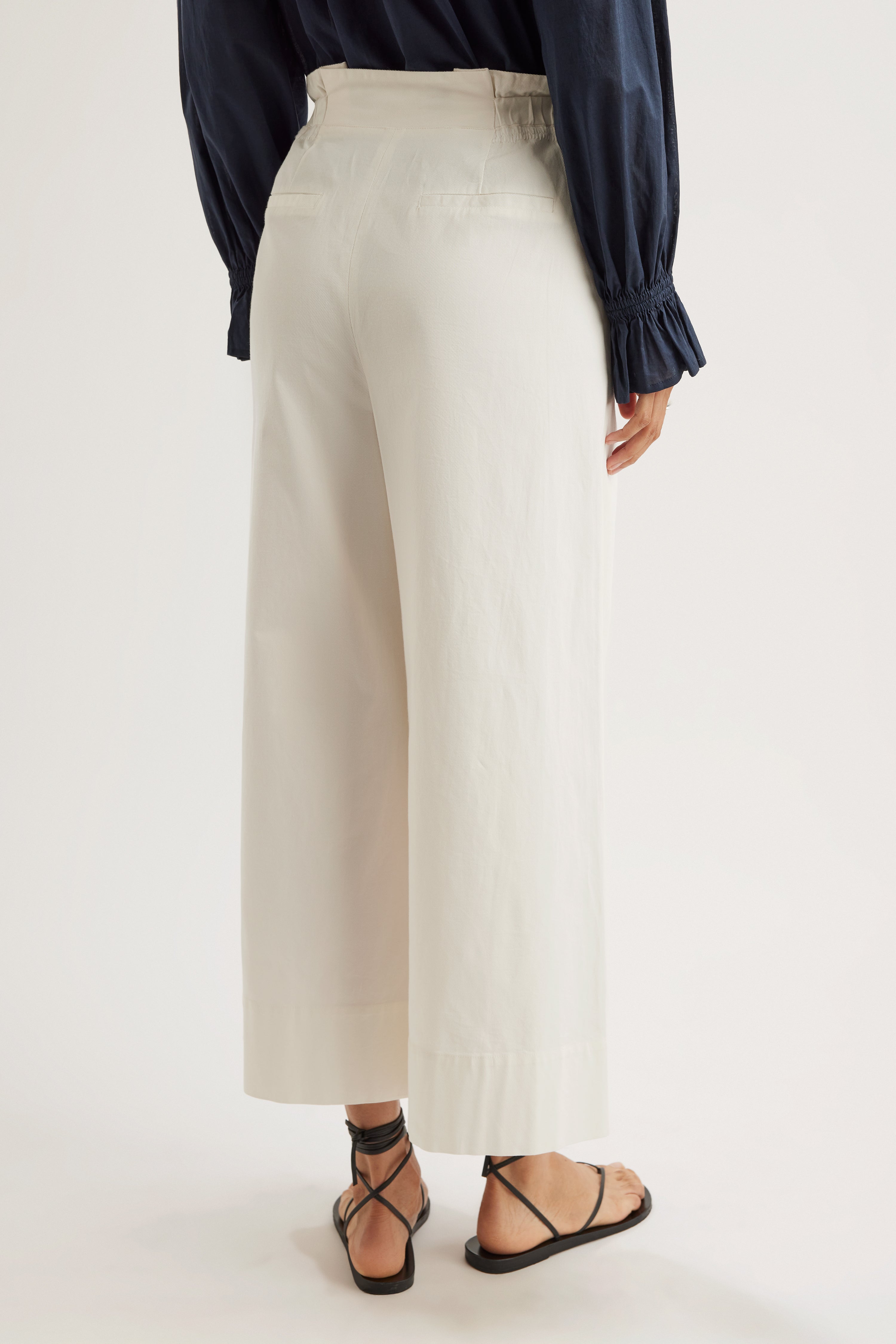 Sargent Emb Pant in Ivory