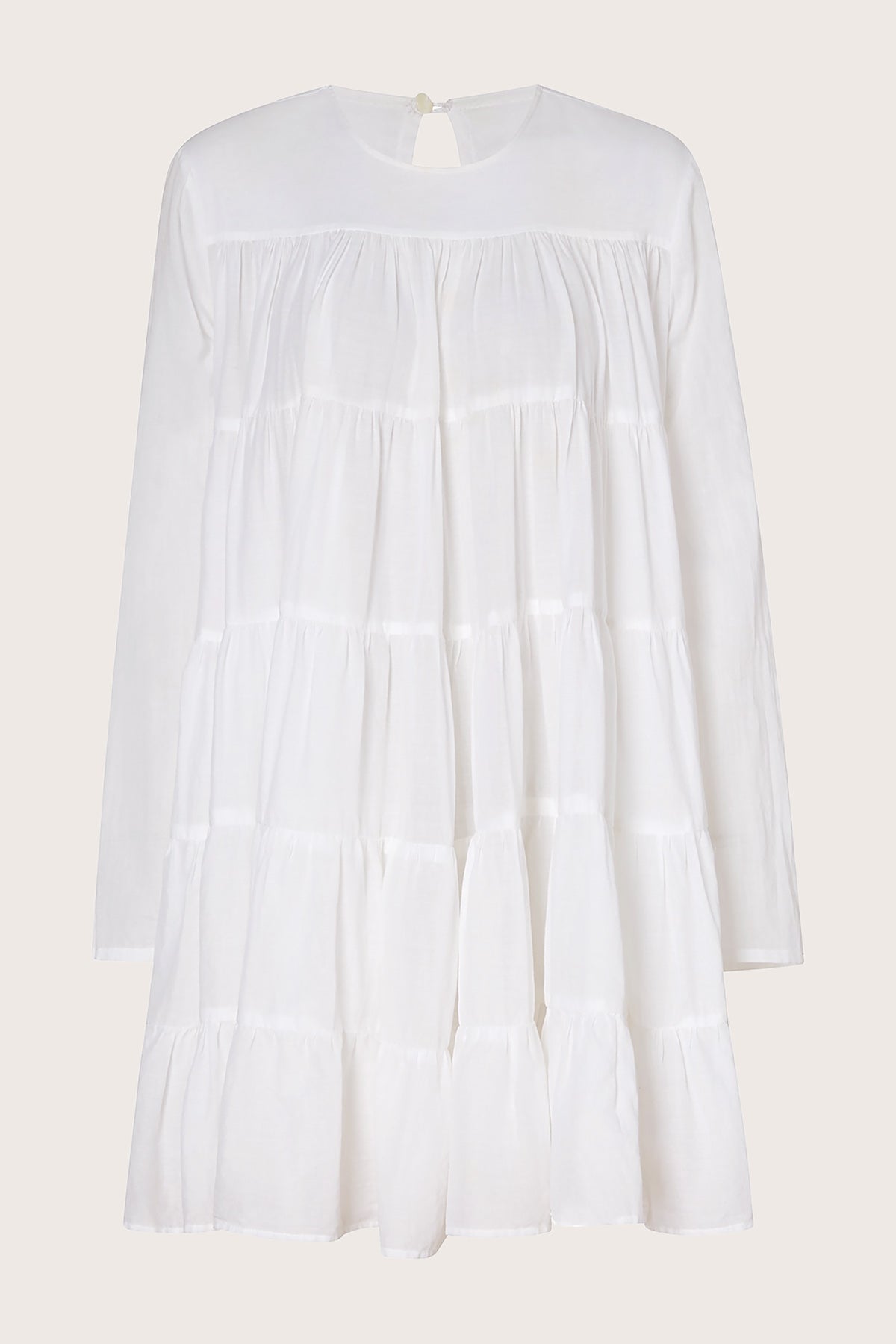Merlette Soliman Tiered Dress in White