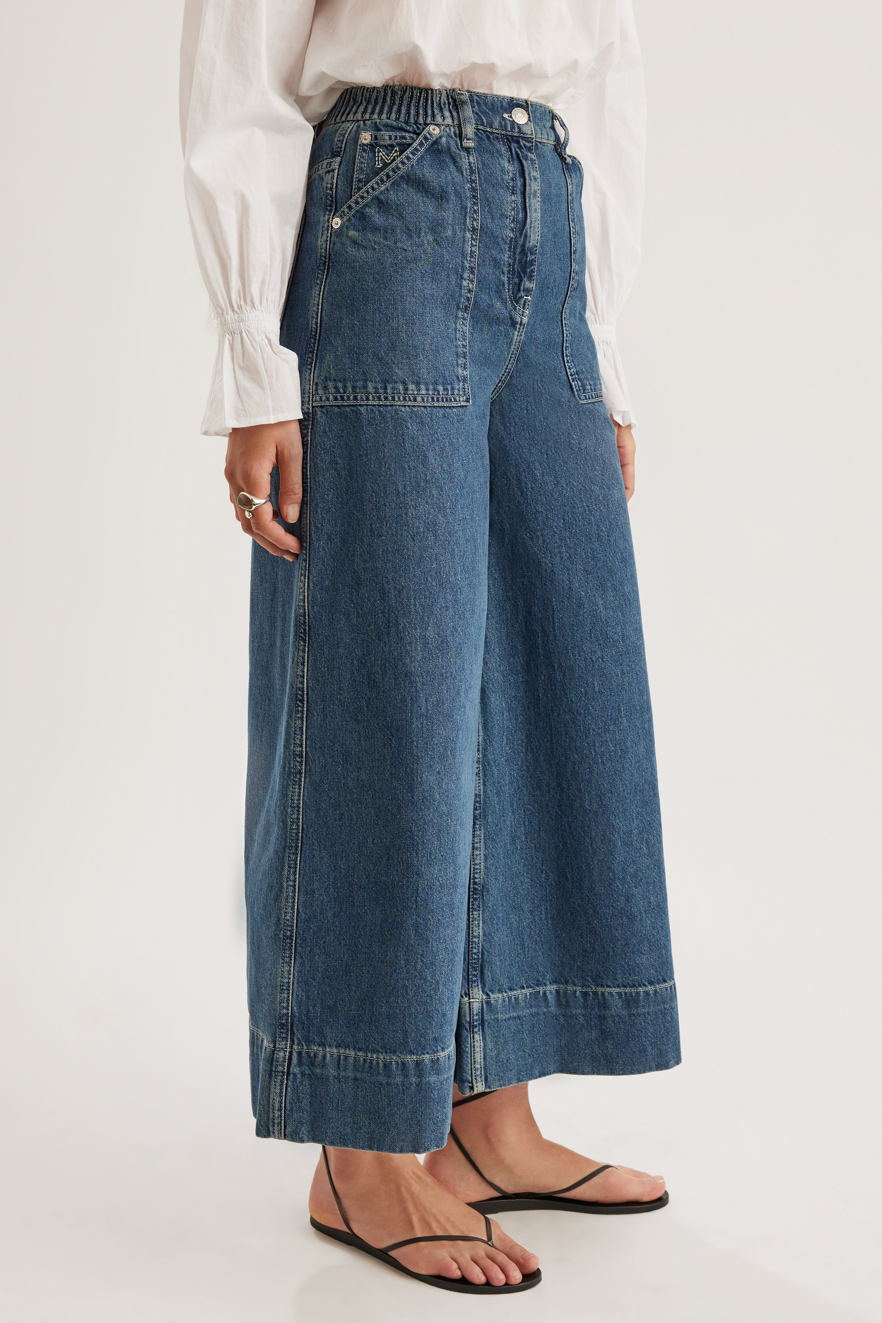 Violette Jean in Mid-Blue Wash