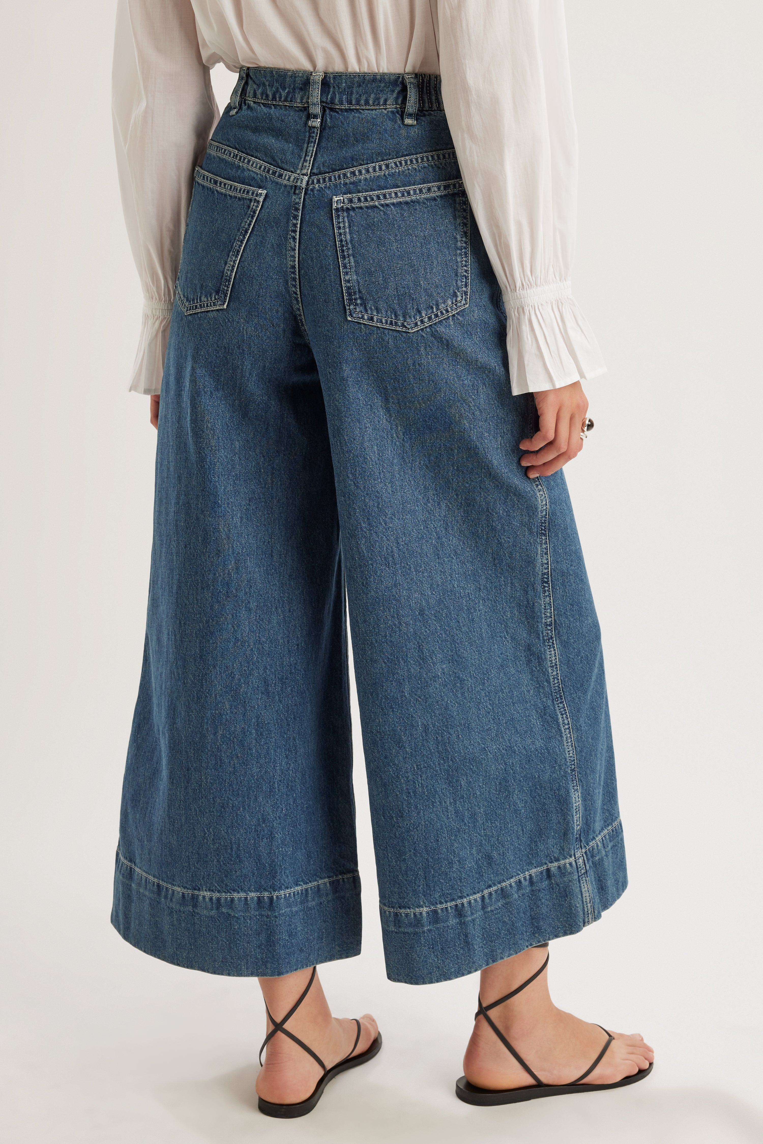 Violette Jean in Mid-Blue Wash