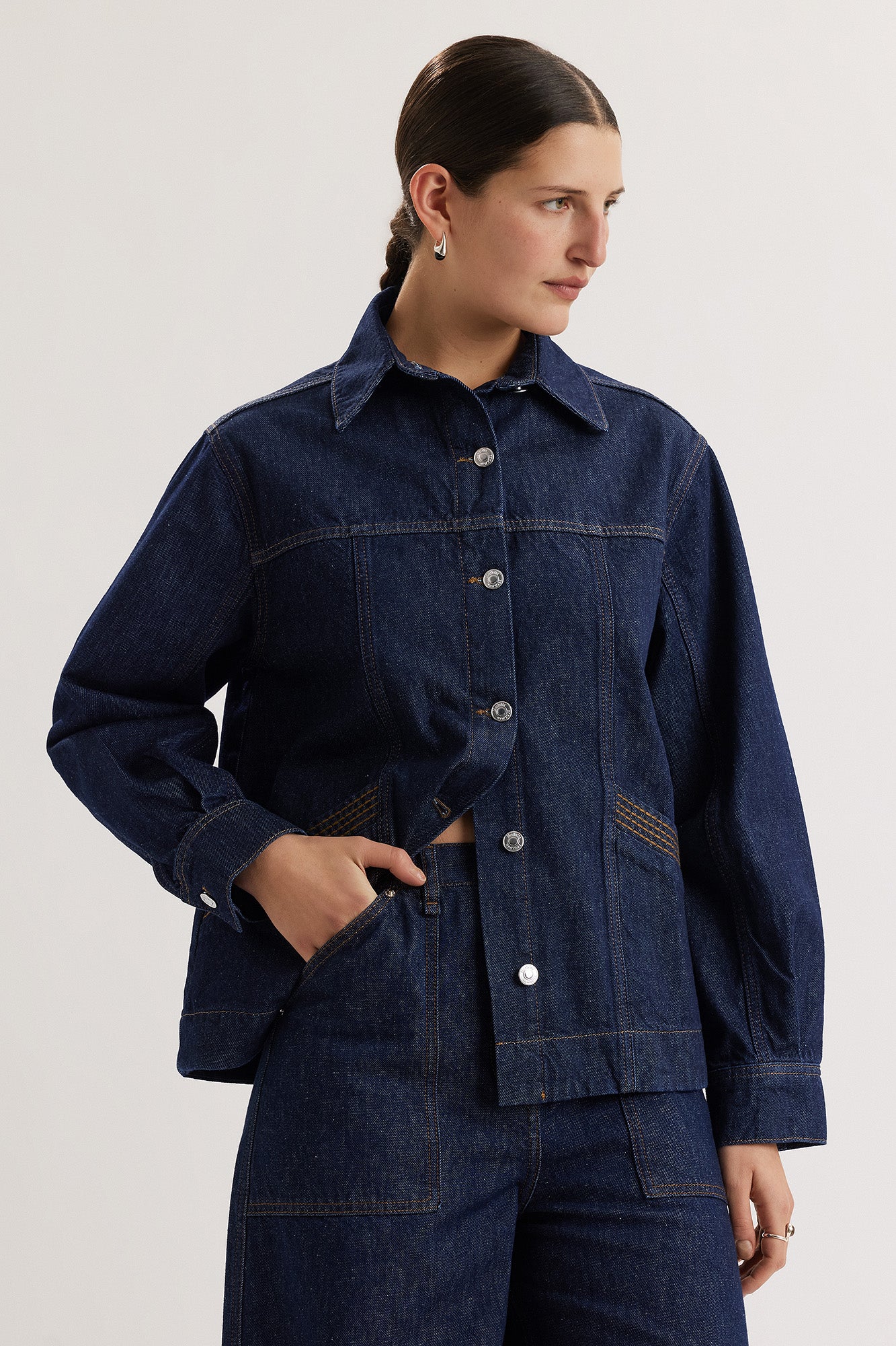 Reve Jacket in Dark Wash