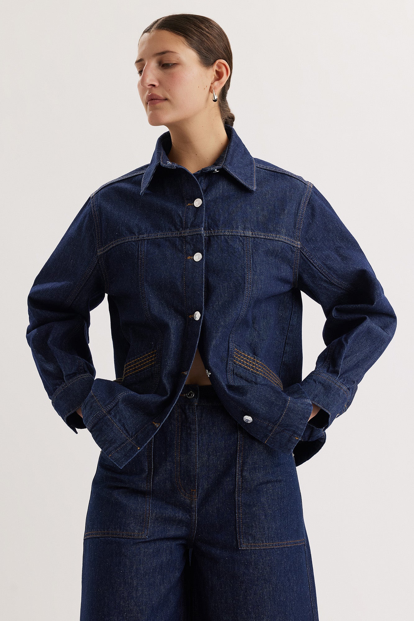 Reve Jacket in Dark Wash