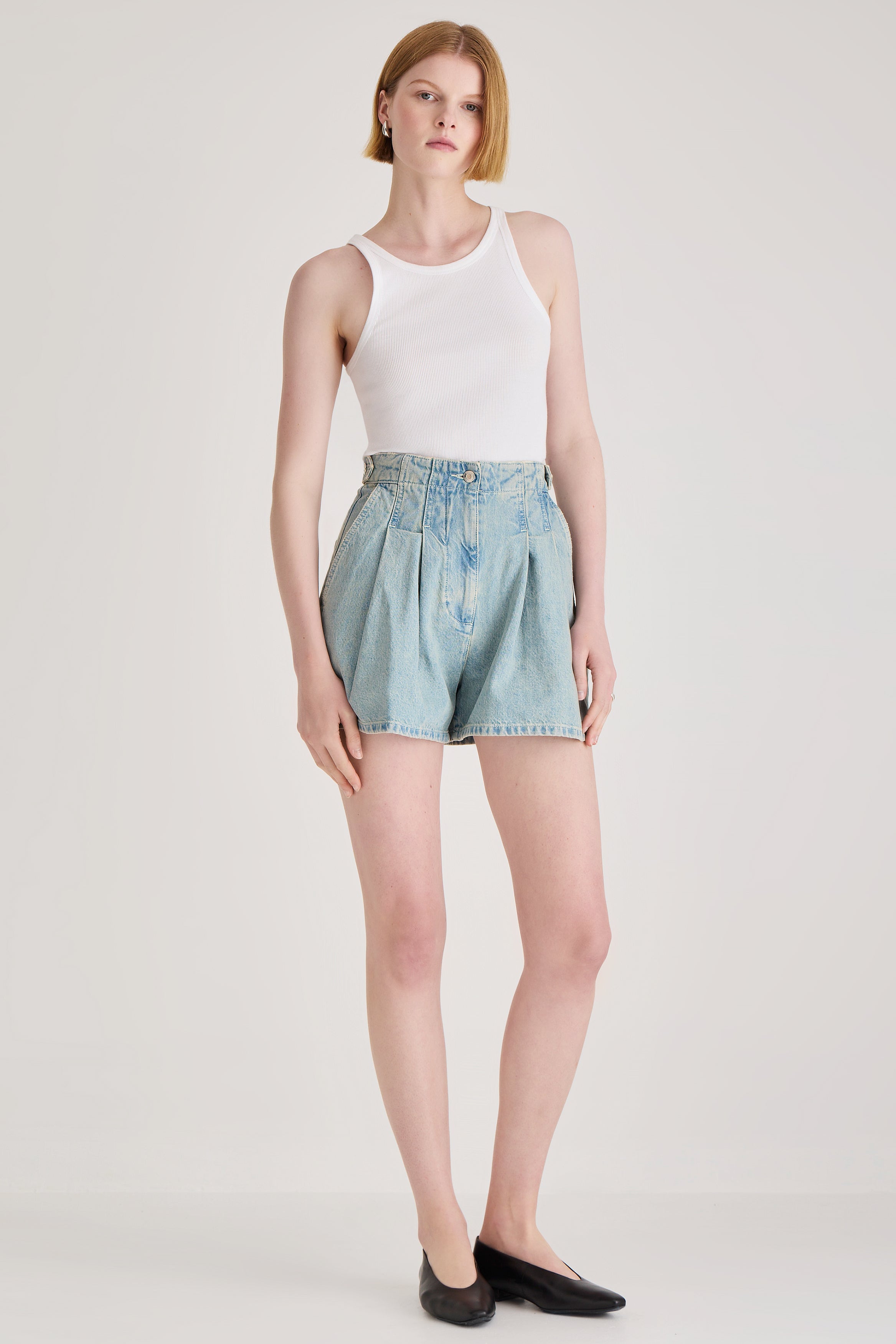 Kay Short in Light Wash