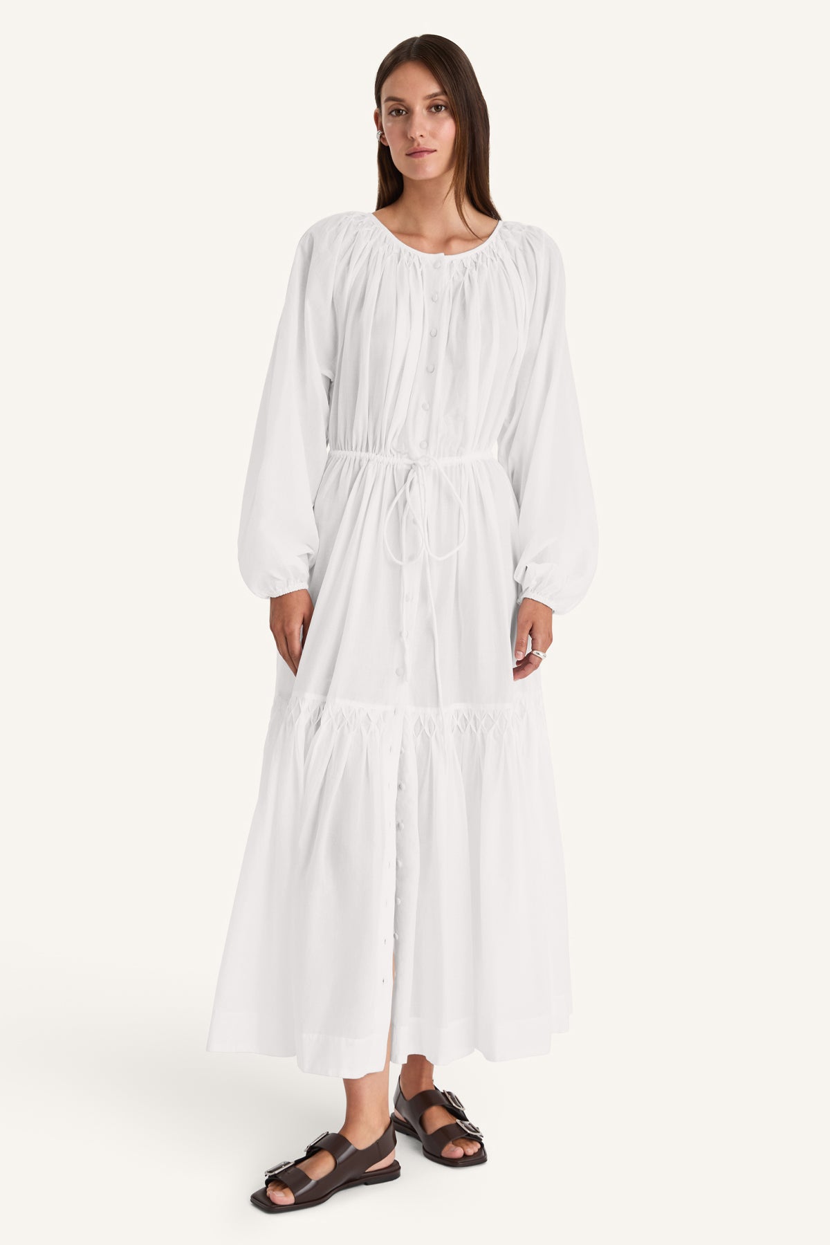 Allegra Dress in White
