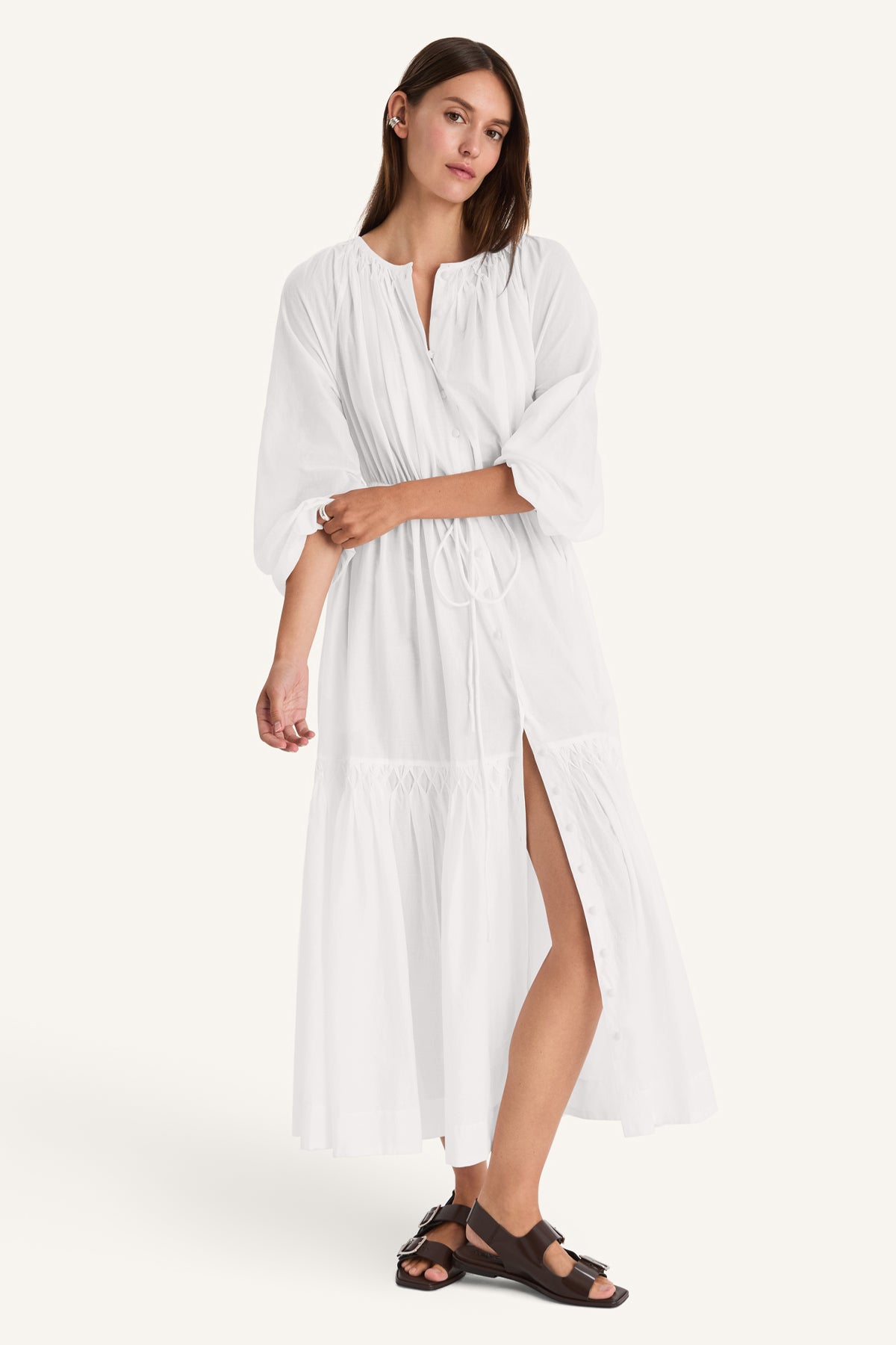 Allegra Dress in White