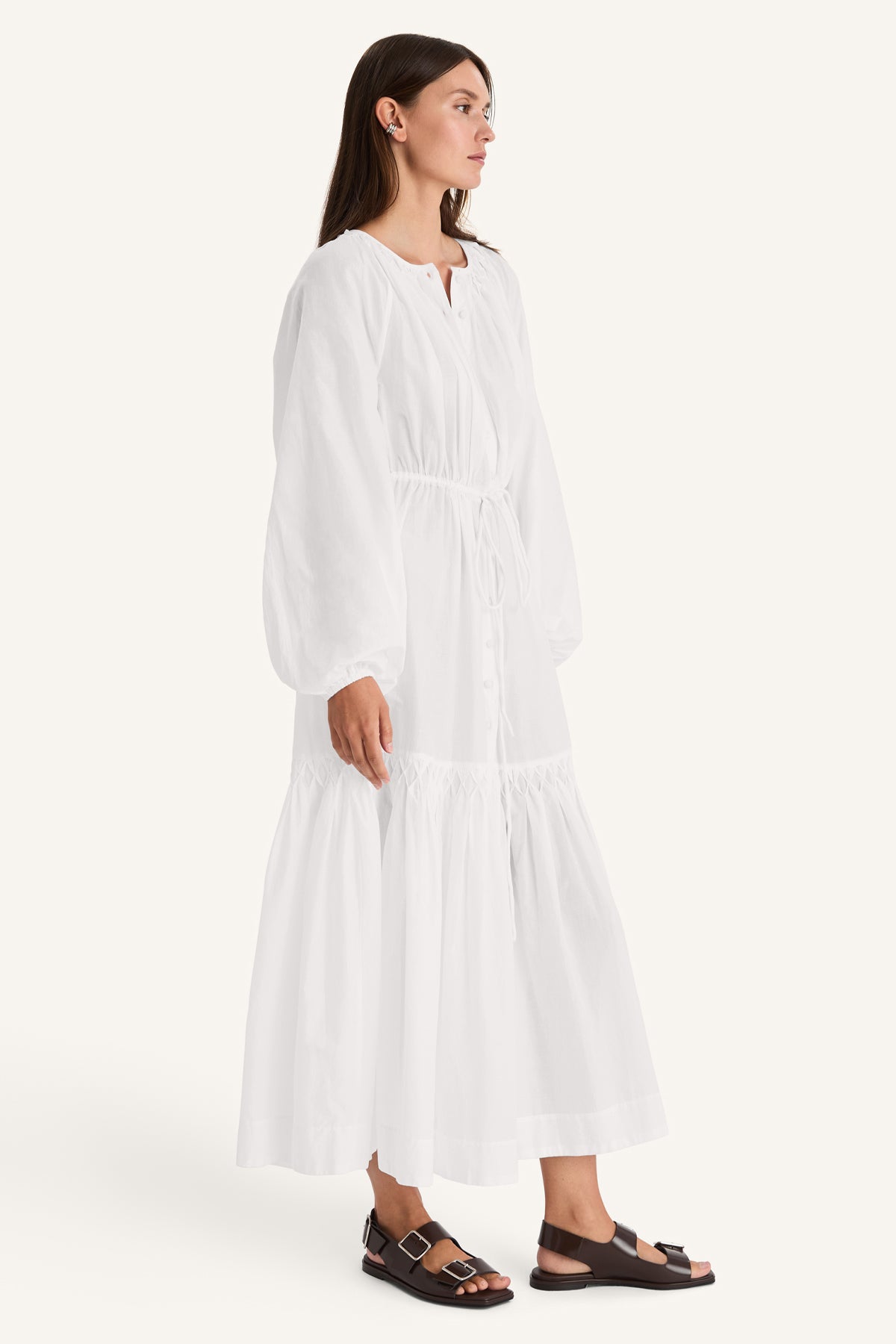 Allegra Dress in White
