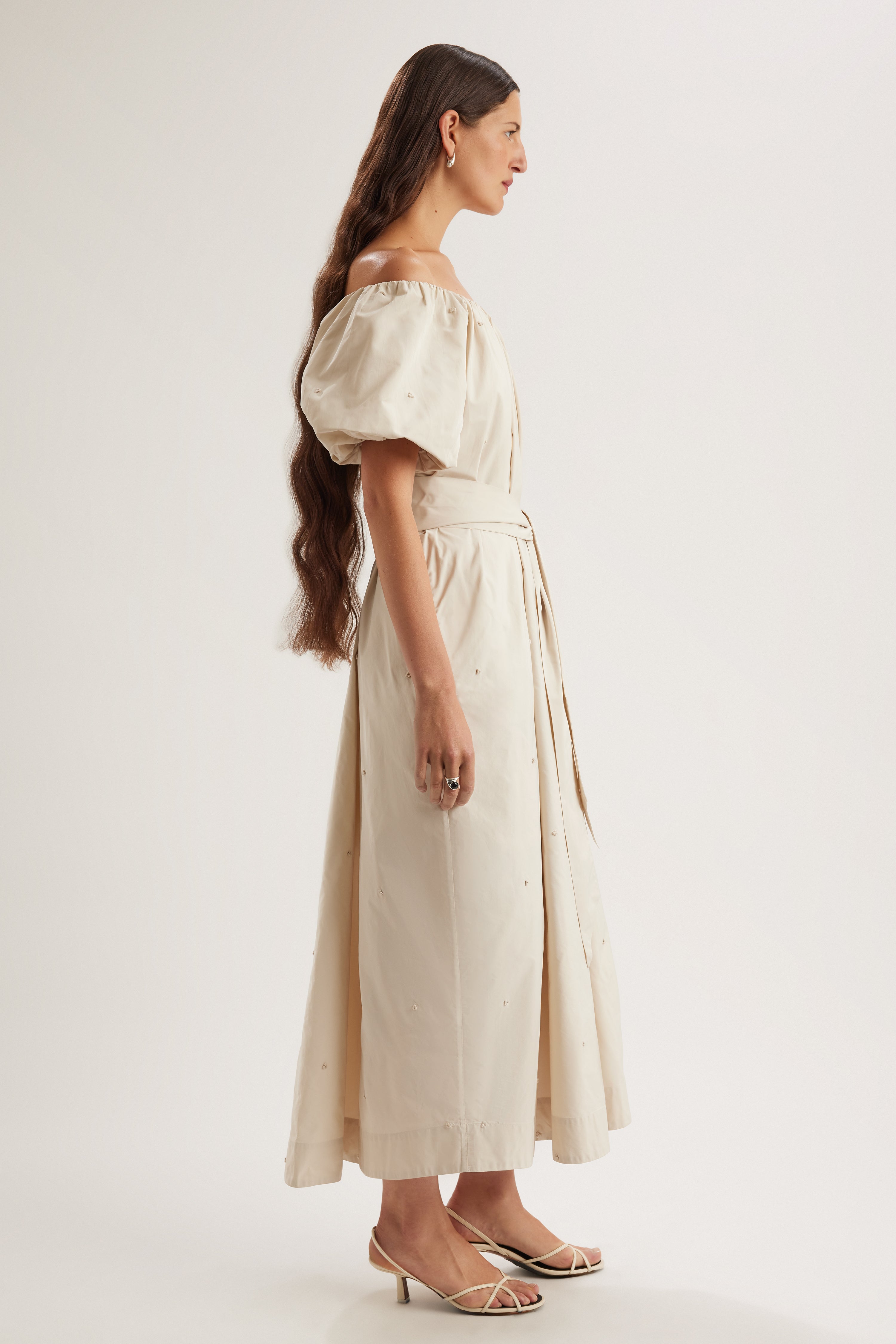 Bastion Dress in Ivory