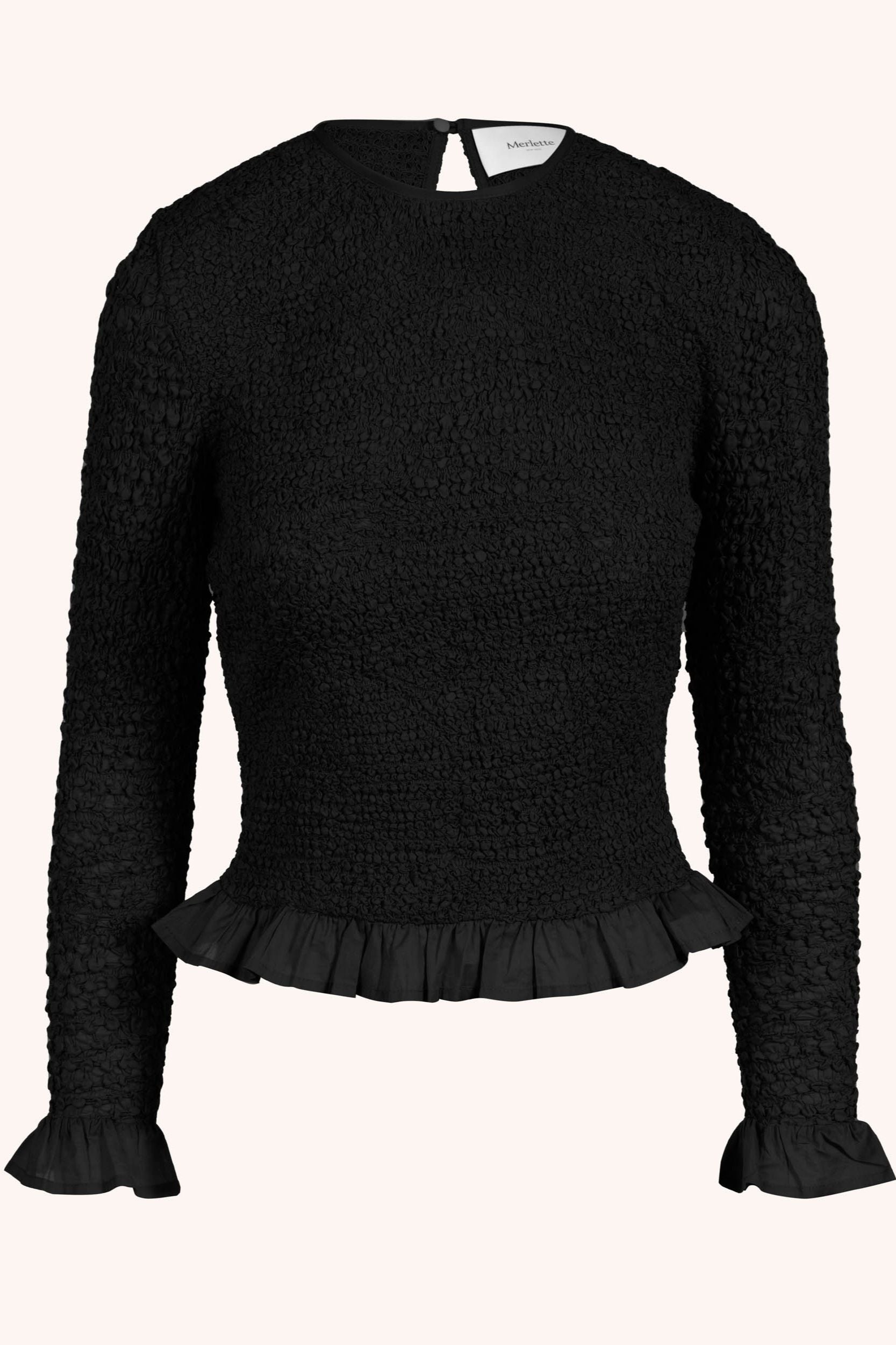 Verdure Top in Black
