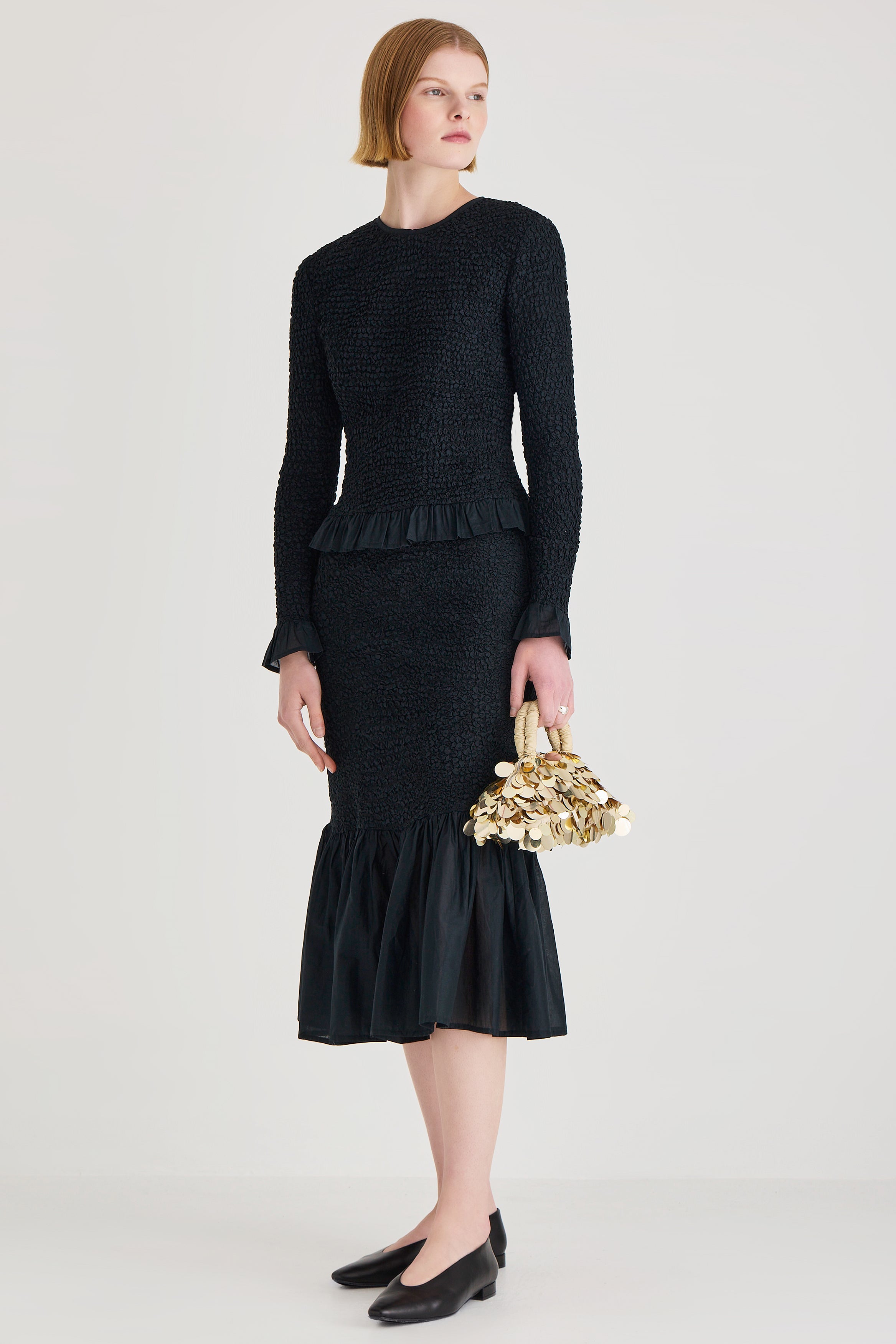 Verdure Top in Black