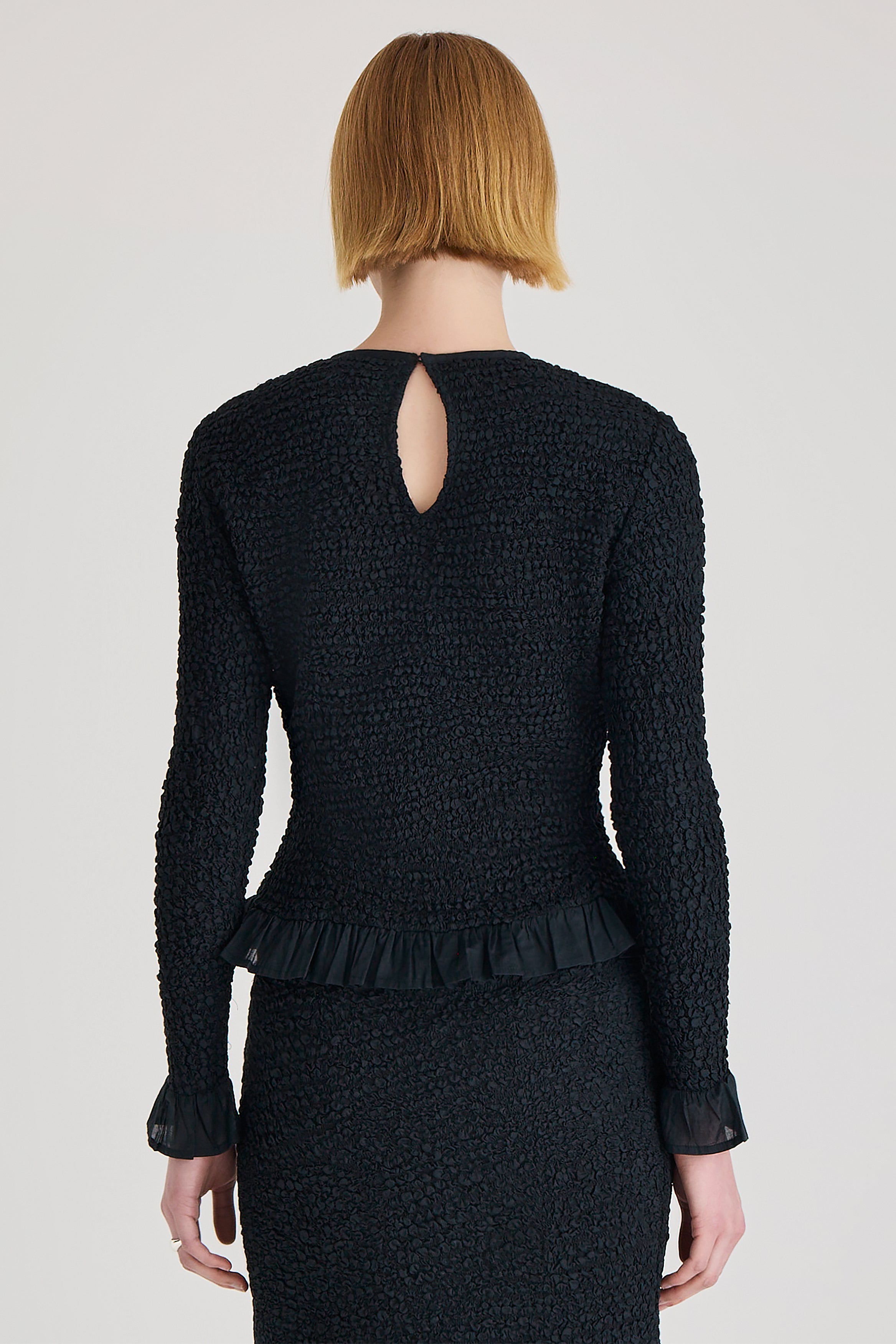 Verdure Top in Black