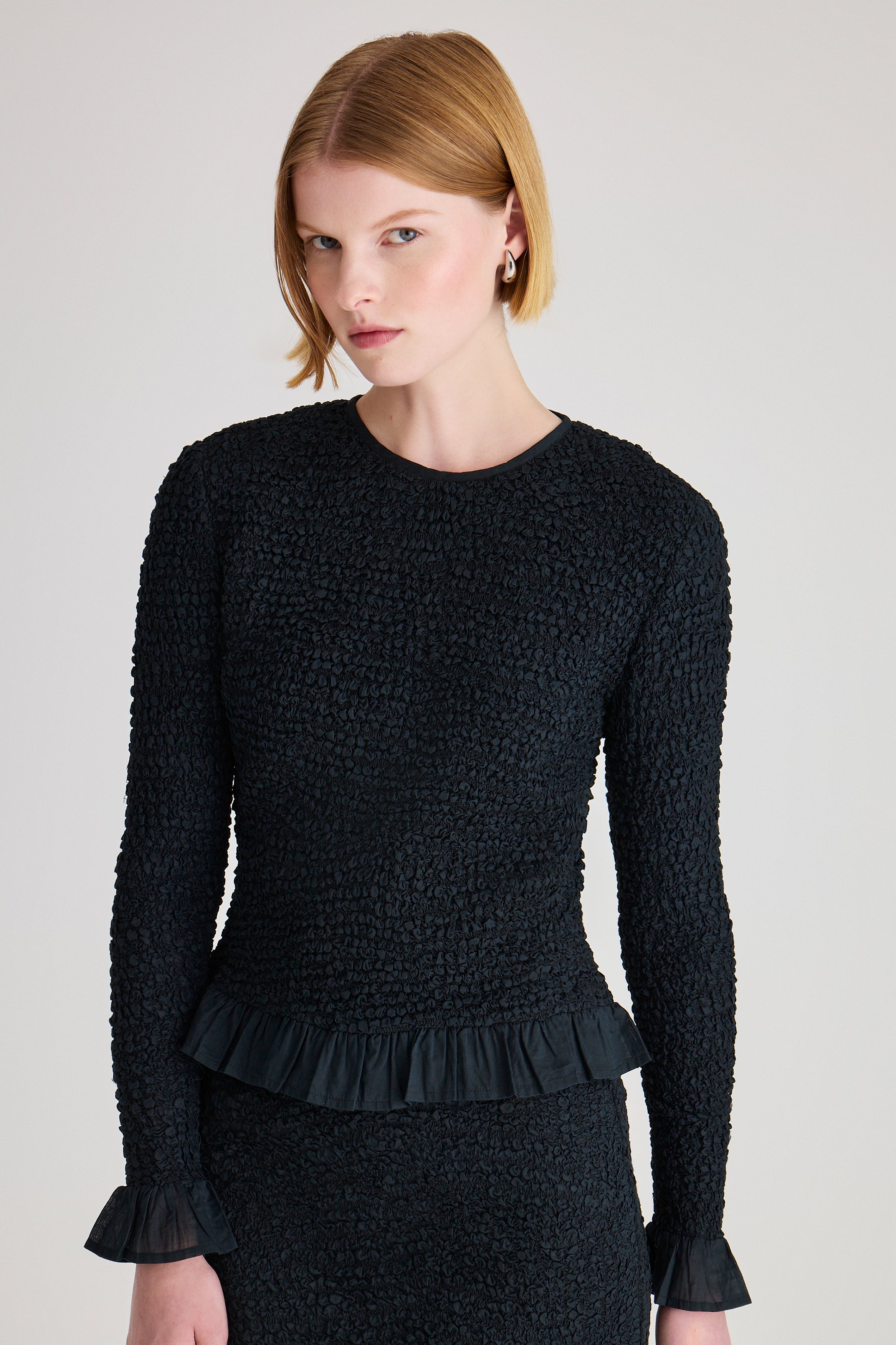 Verdure Top in Black