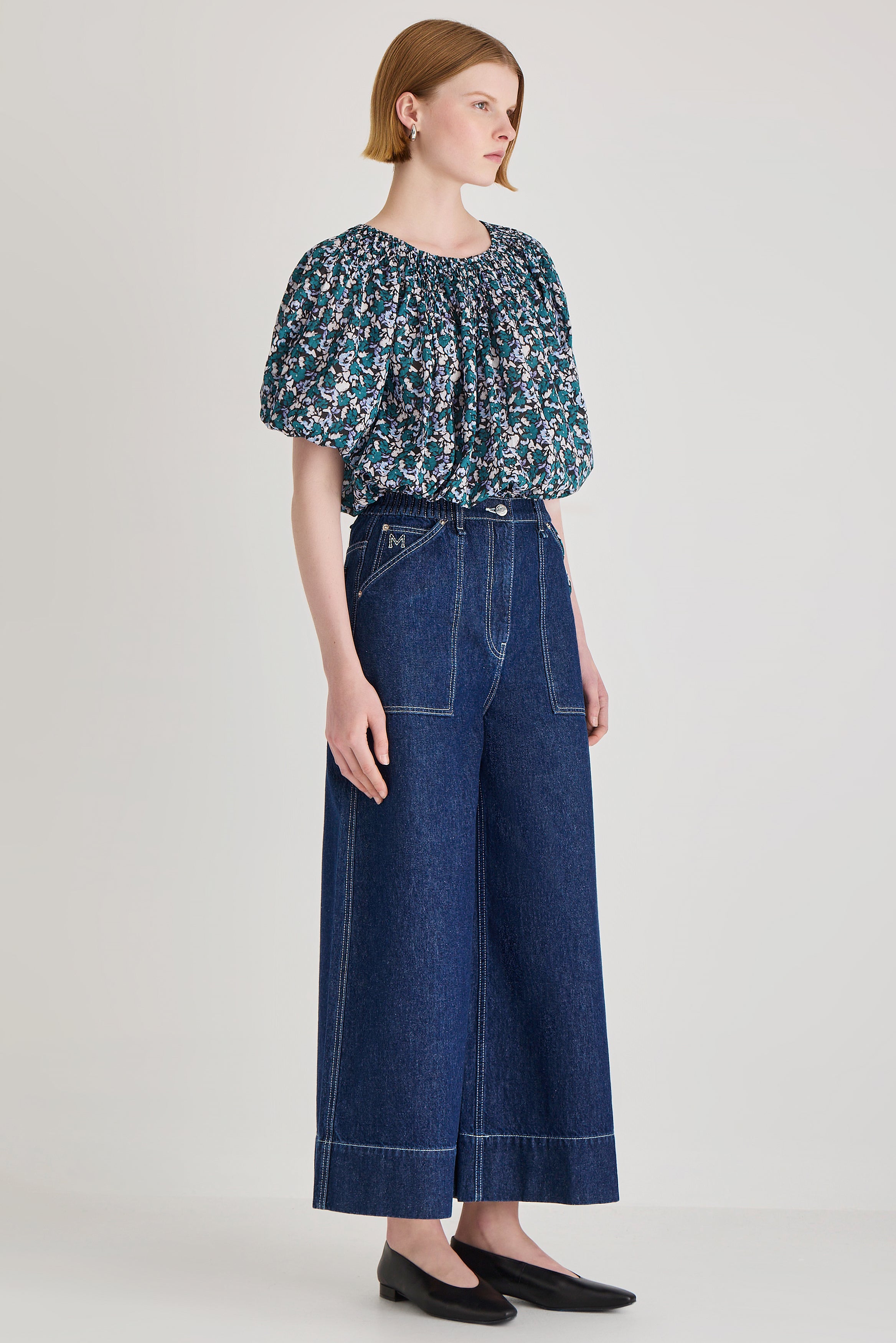 Lotus Print Top in Mosaic Drift Print