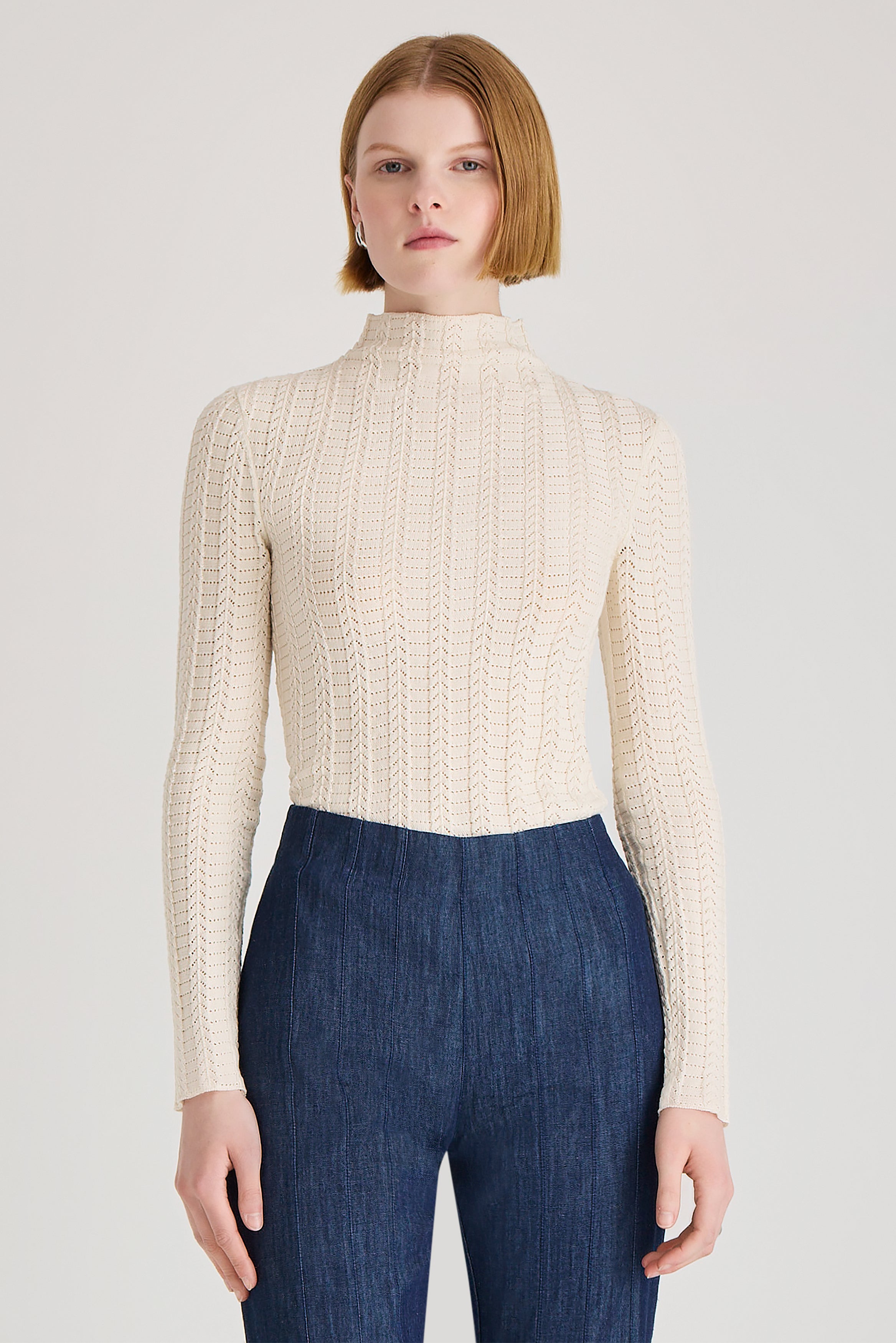 Yarrow Knit in Opaline