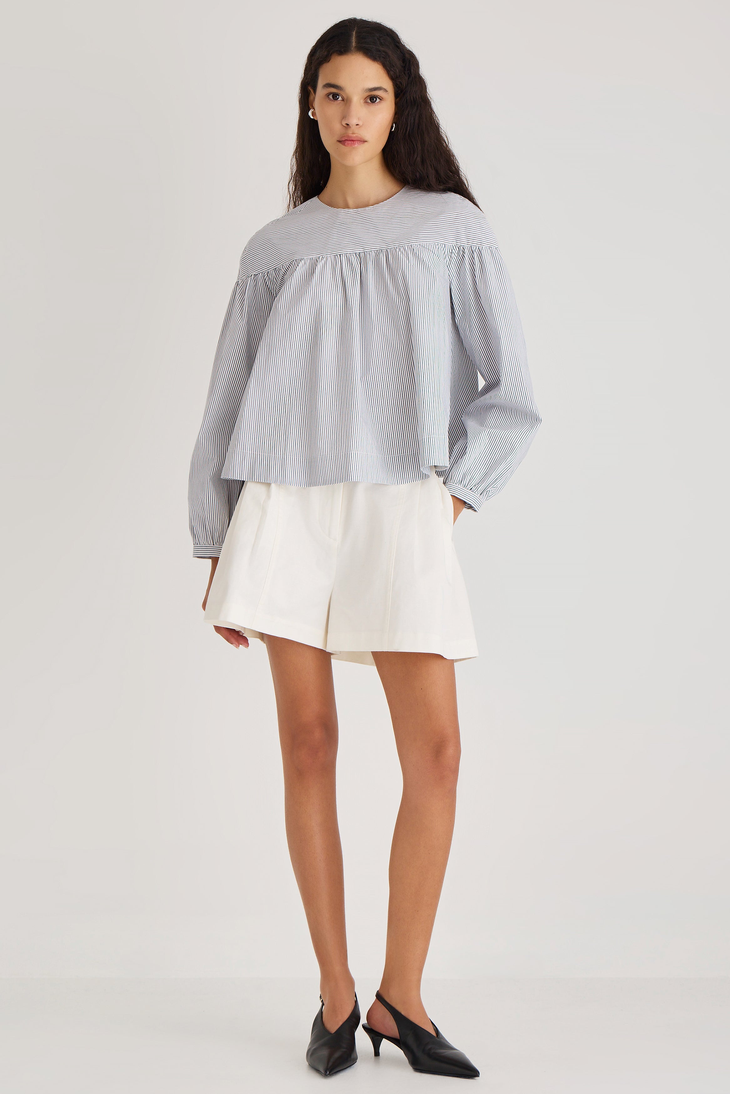 Kira Top in Admiral Navy Stripe
