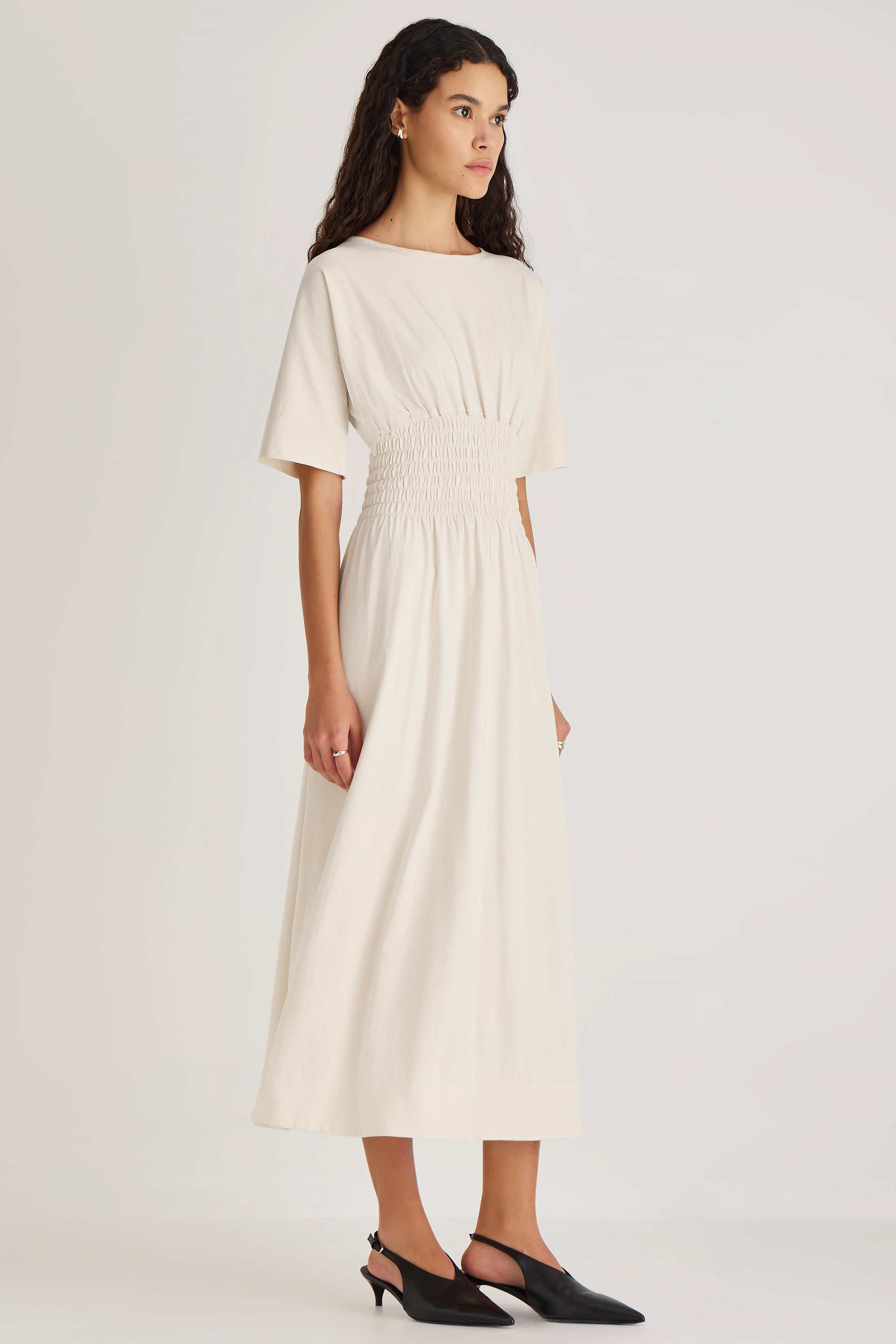 Gallen Dress in Opaline