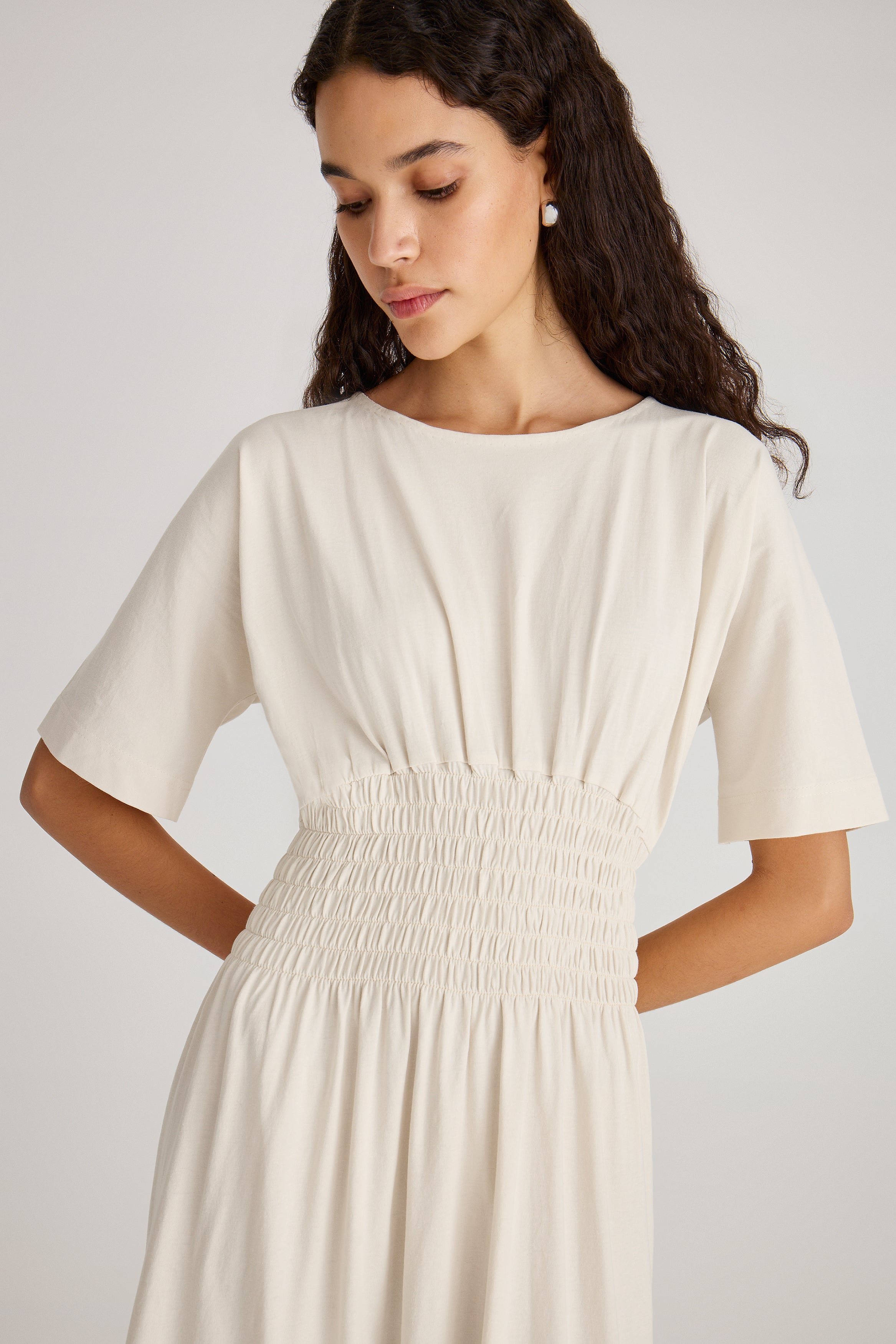 Gallen Dress in Opaline