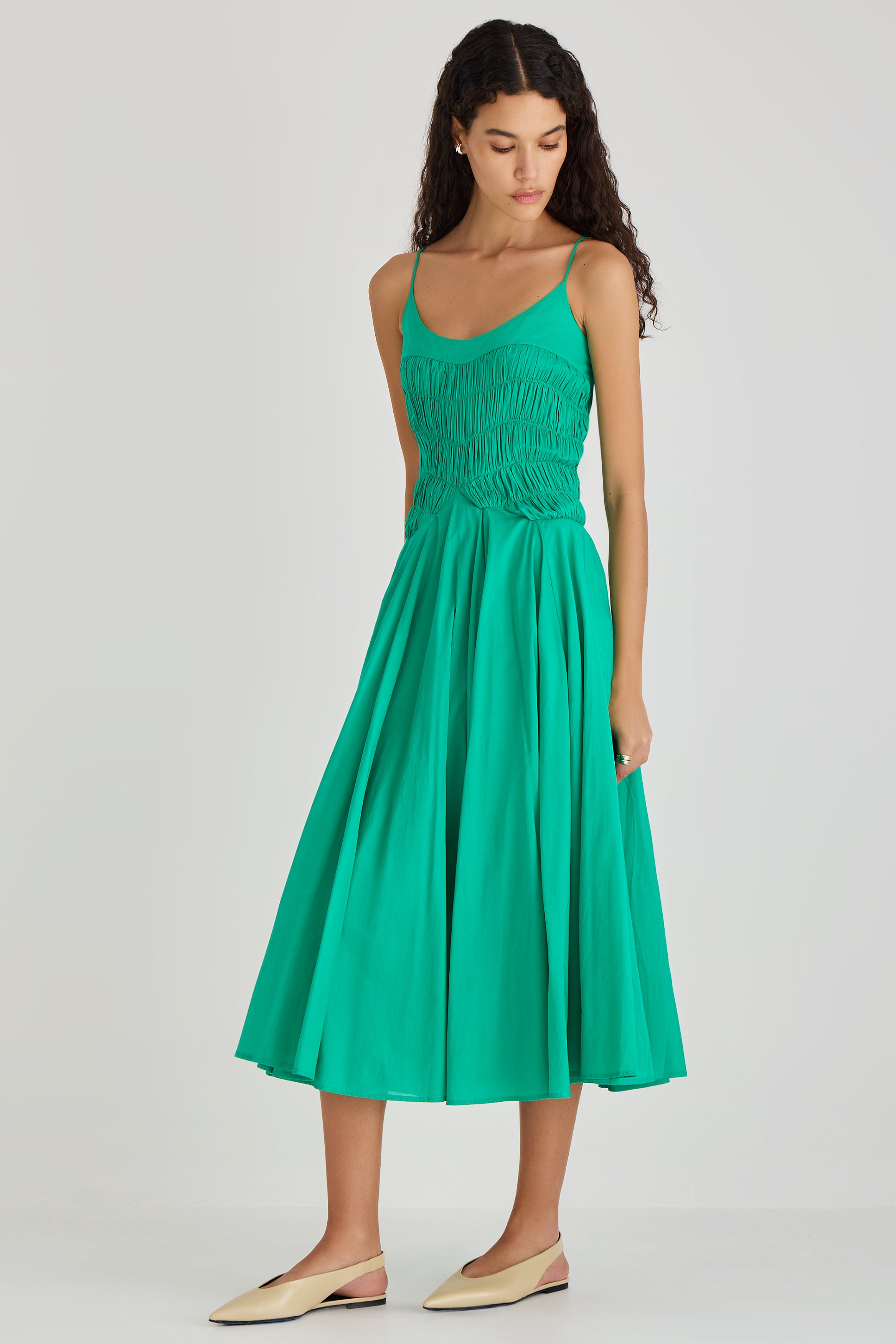 Kaede Dress in Verdant