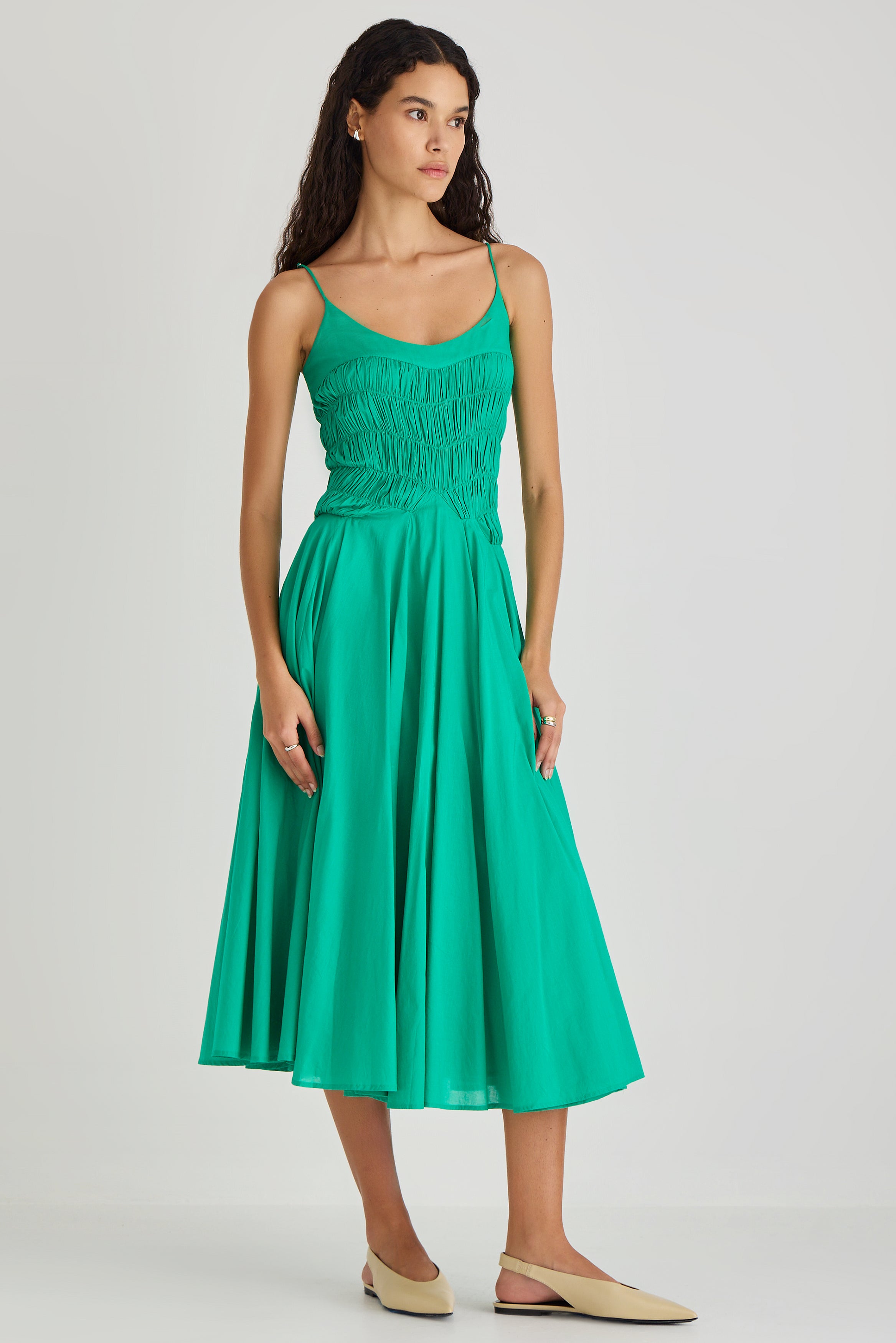 Kaede Dress in Verdant