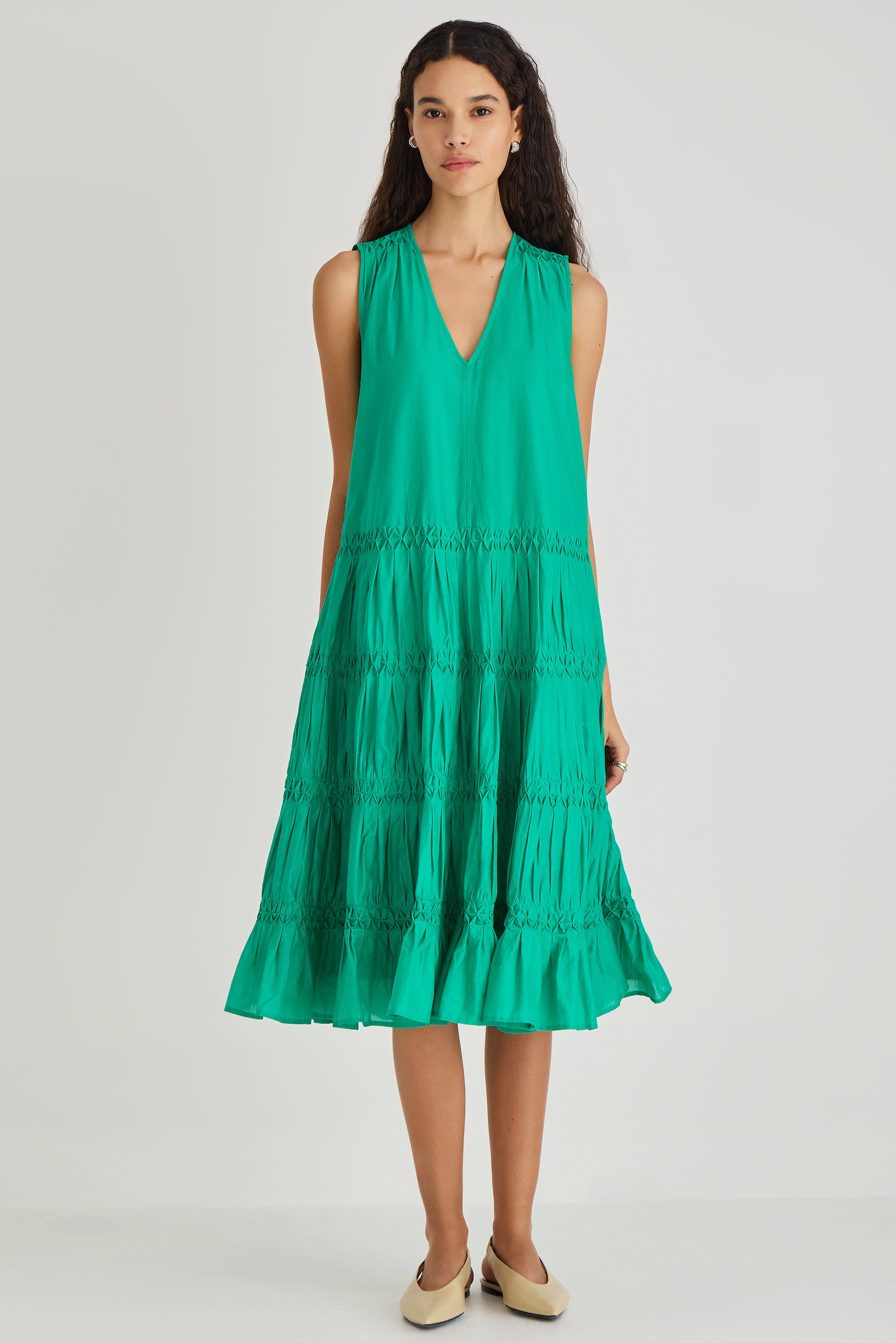 Wallis Dress in Verdant