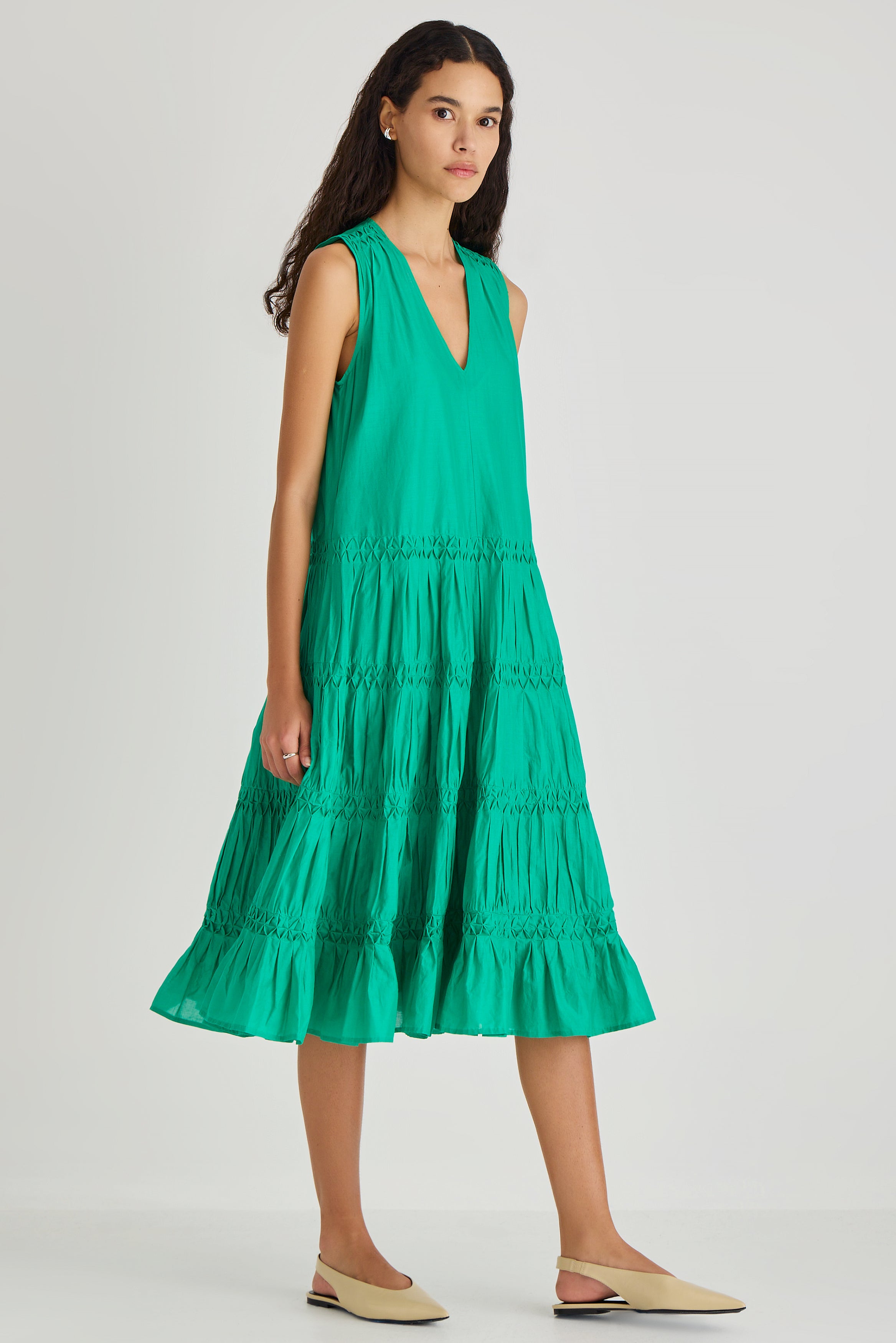 Wallis Dress in Verdant