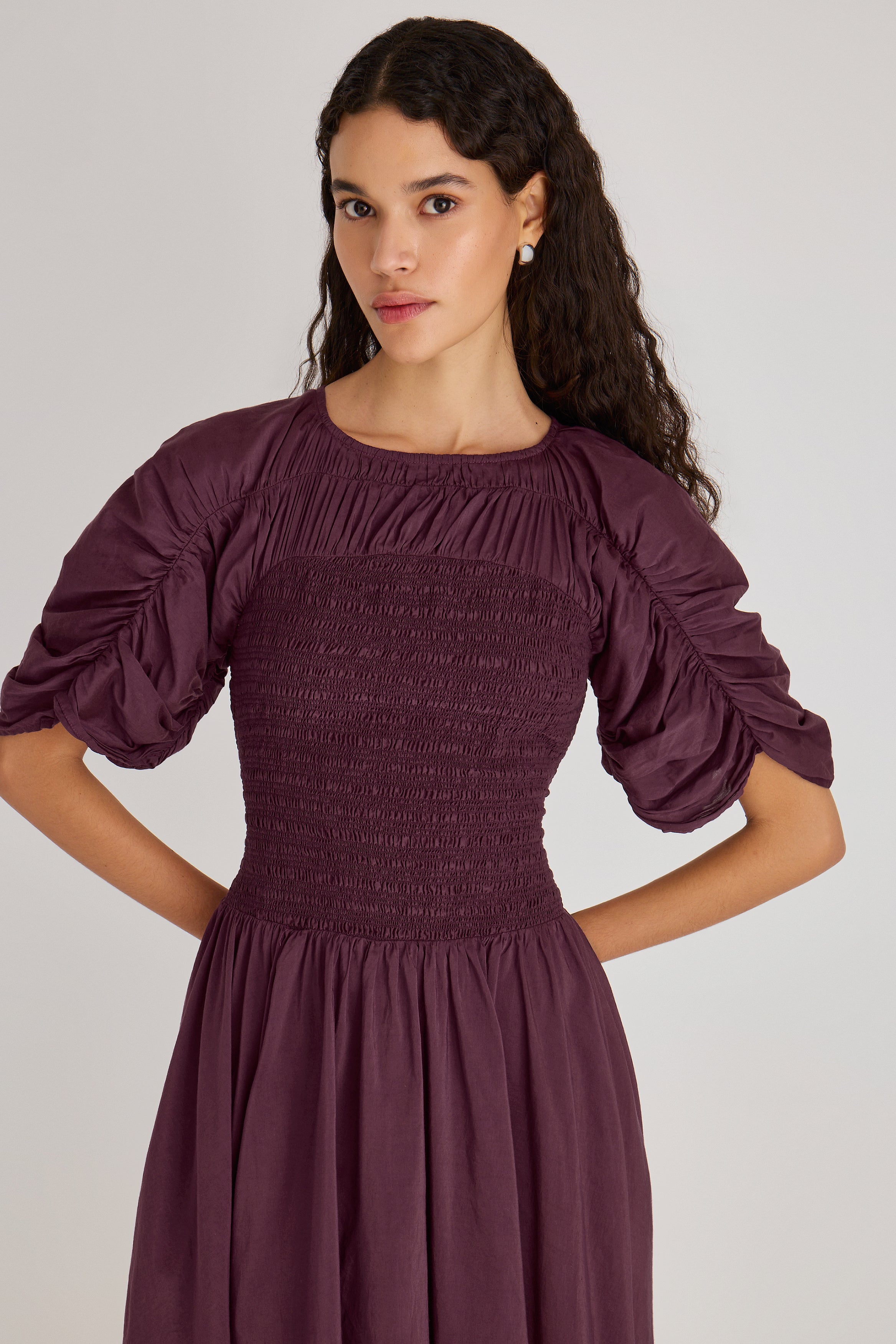 Gaea Dress in Figue