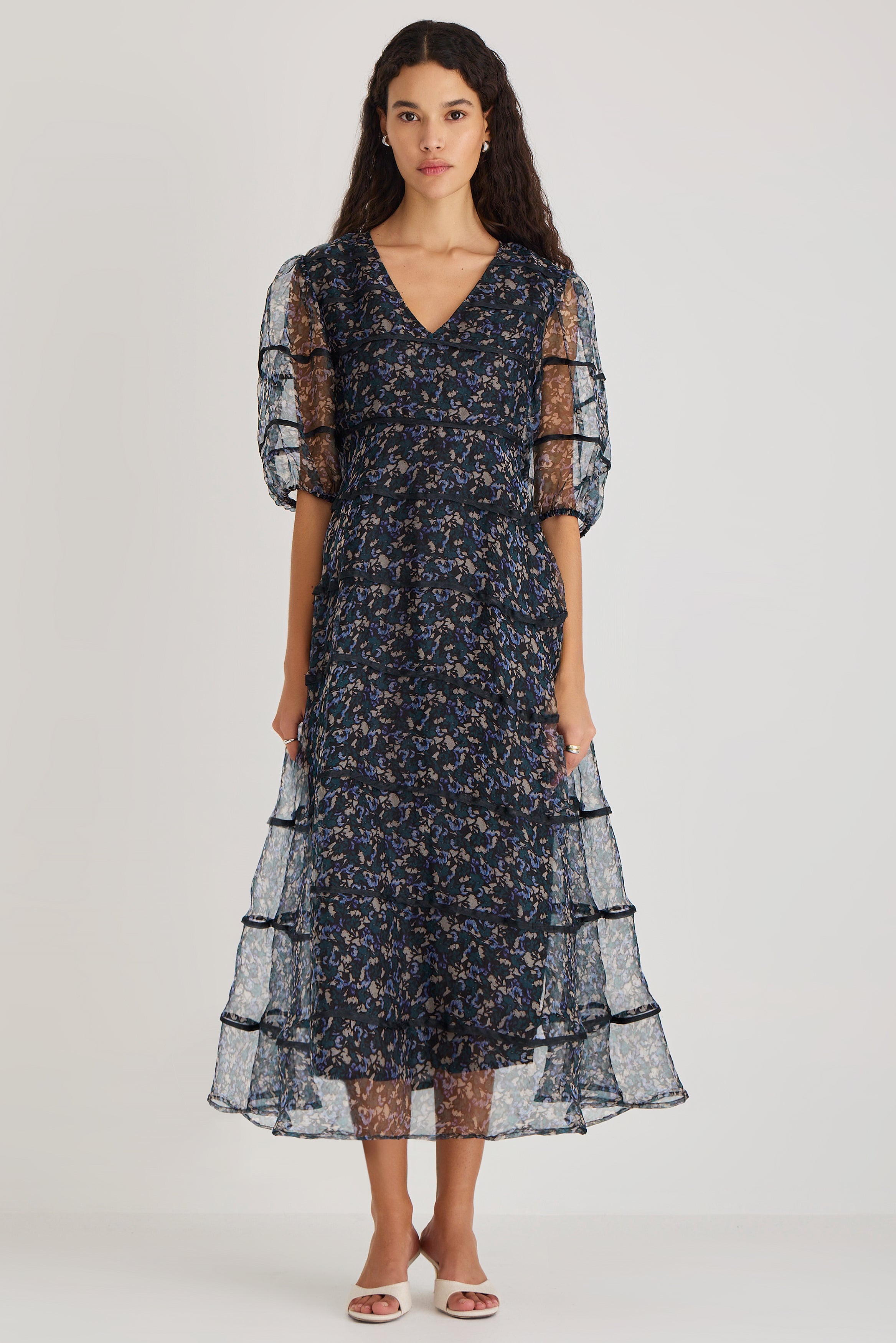 Astra Dress in Mosaic Drift Print