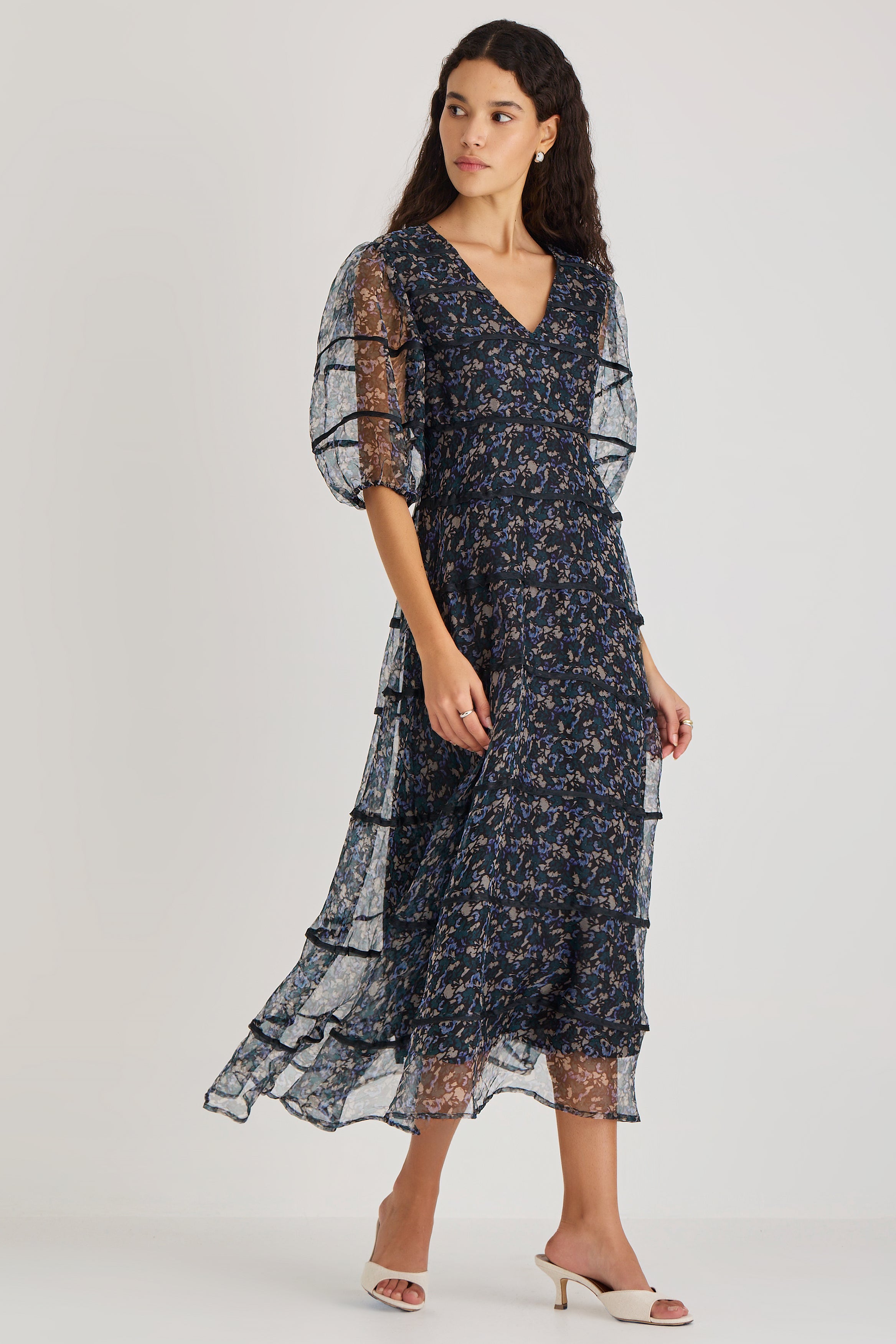 Astra Dress in Mosaic Drift Print