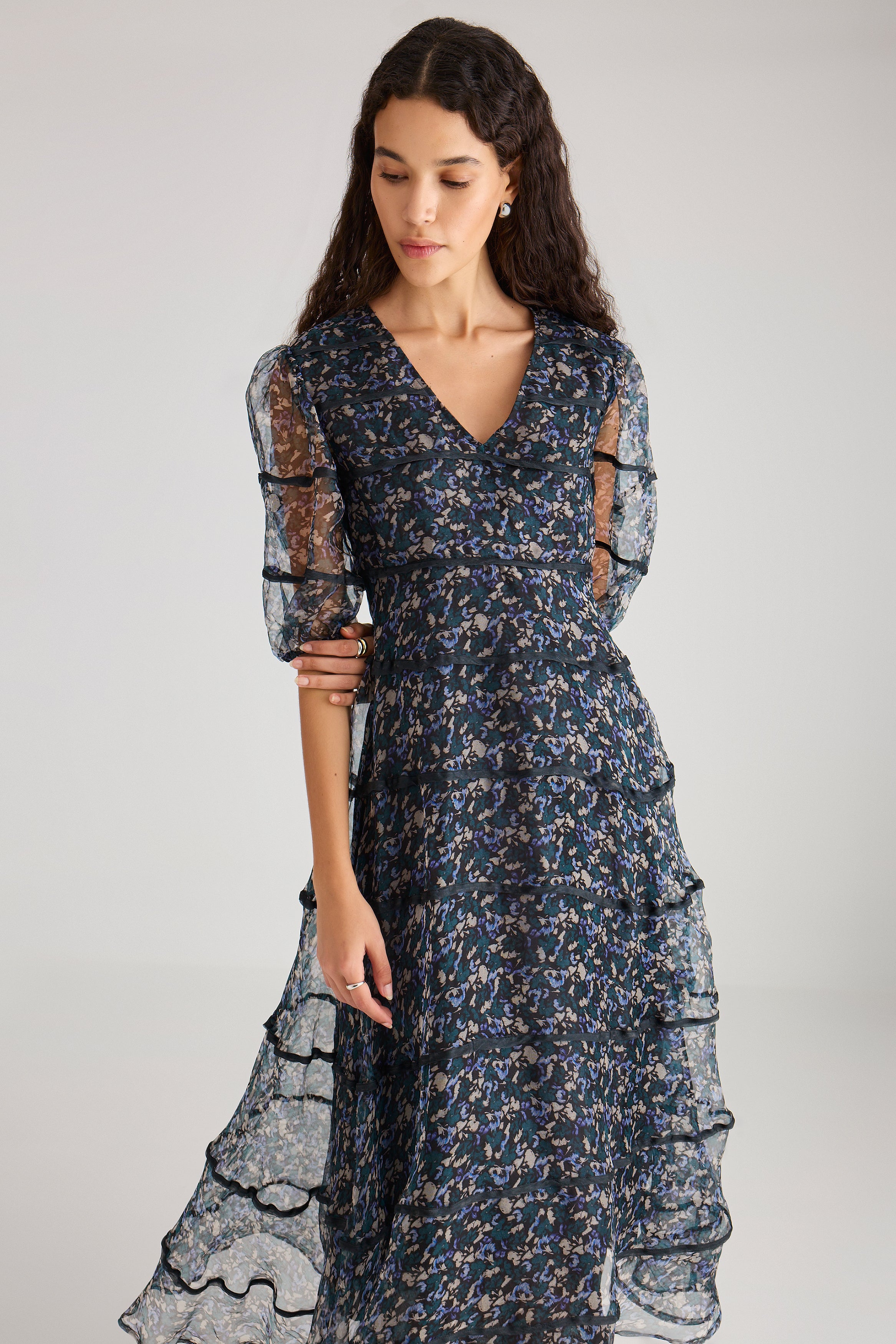 Astra Dress in Mosaic Drift Print