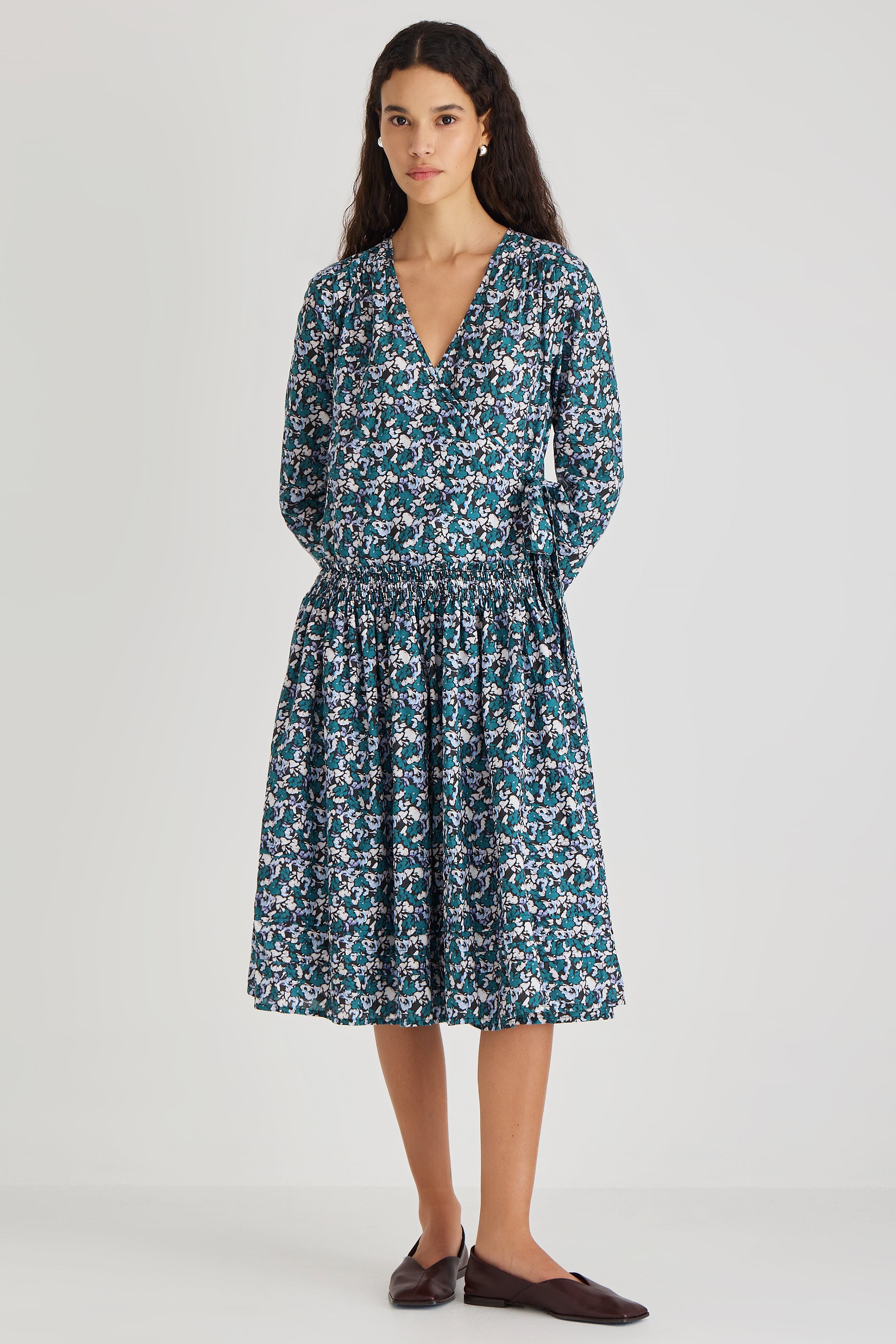 Lilas Print Dress in Mosaic Drift Print