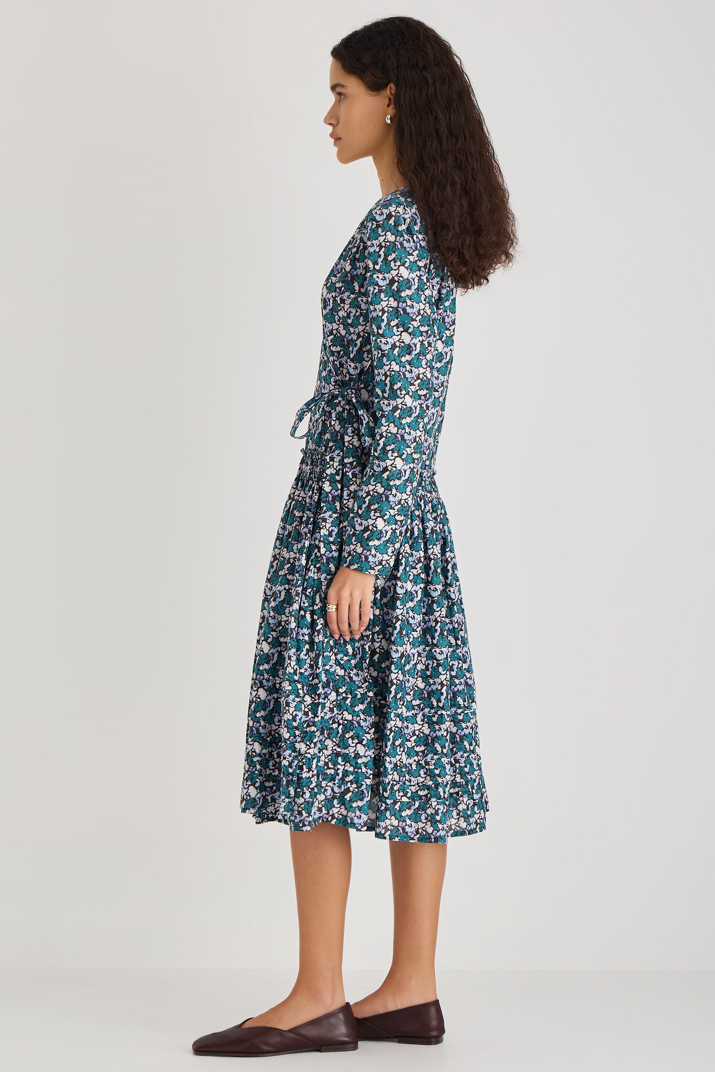 Lilas Print Dress in Mosaic Drift Print