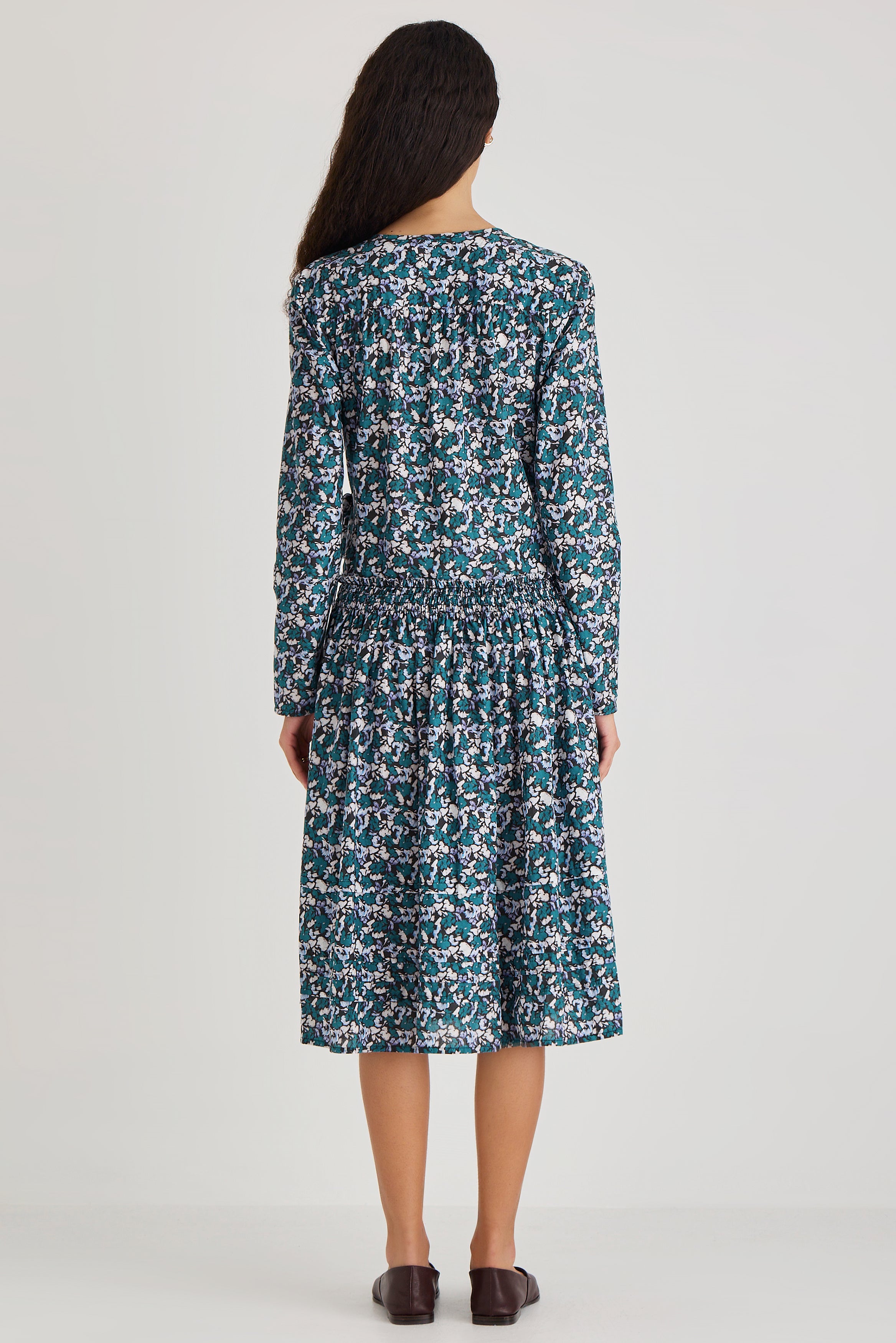 Lilas Print Dress in Mosaic Drift Print