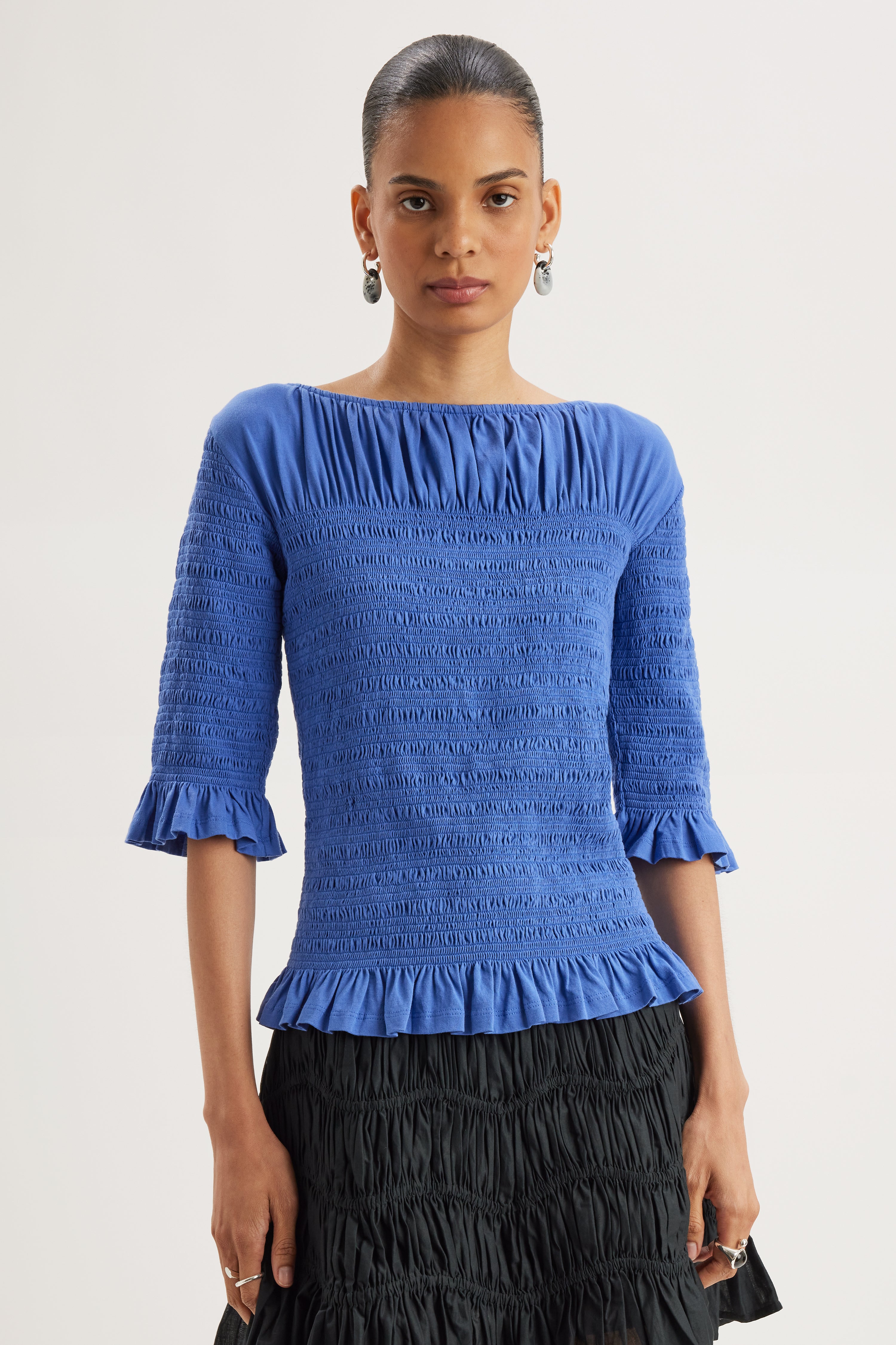Apolline Top in Azure