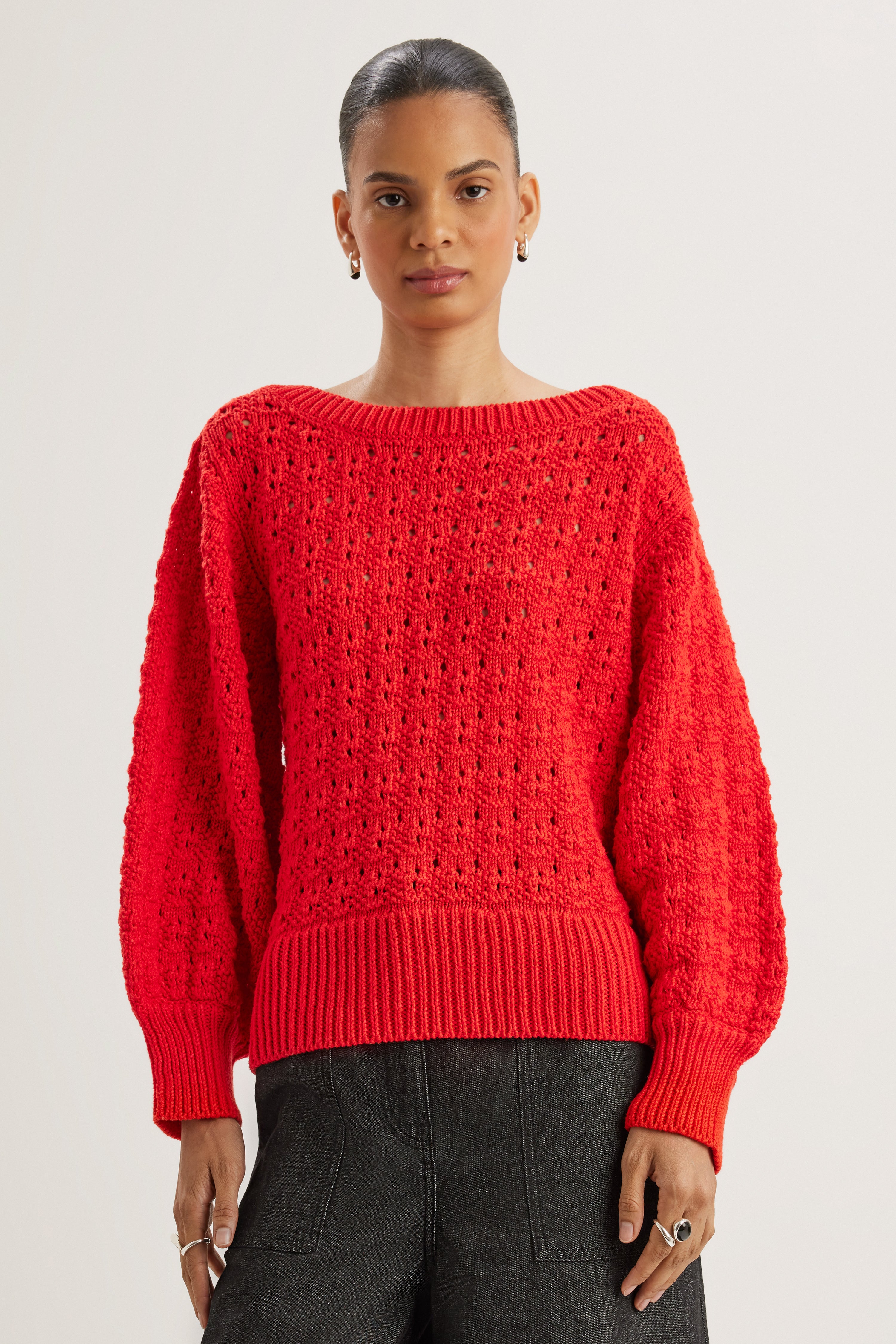 Cy Sweater in Cherry