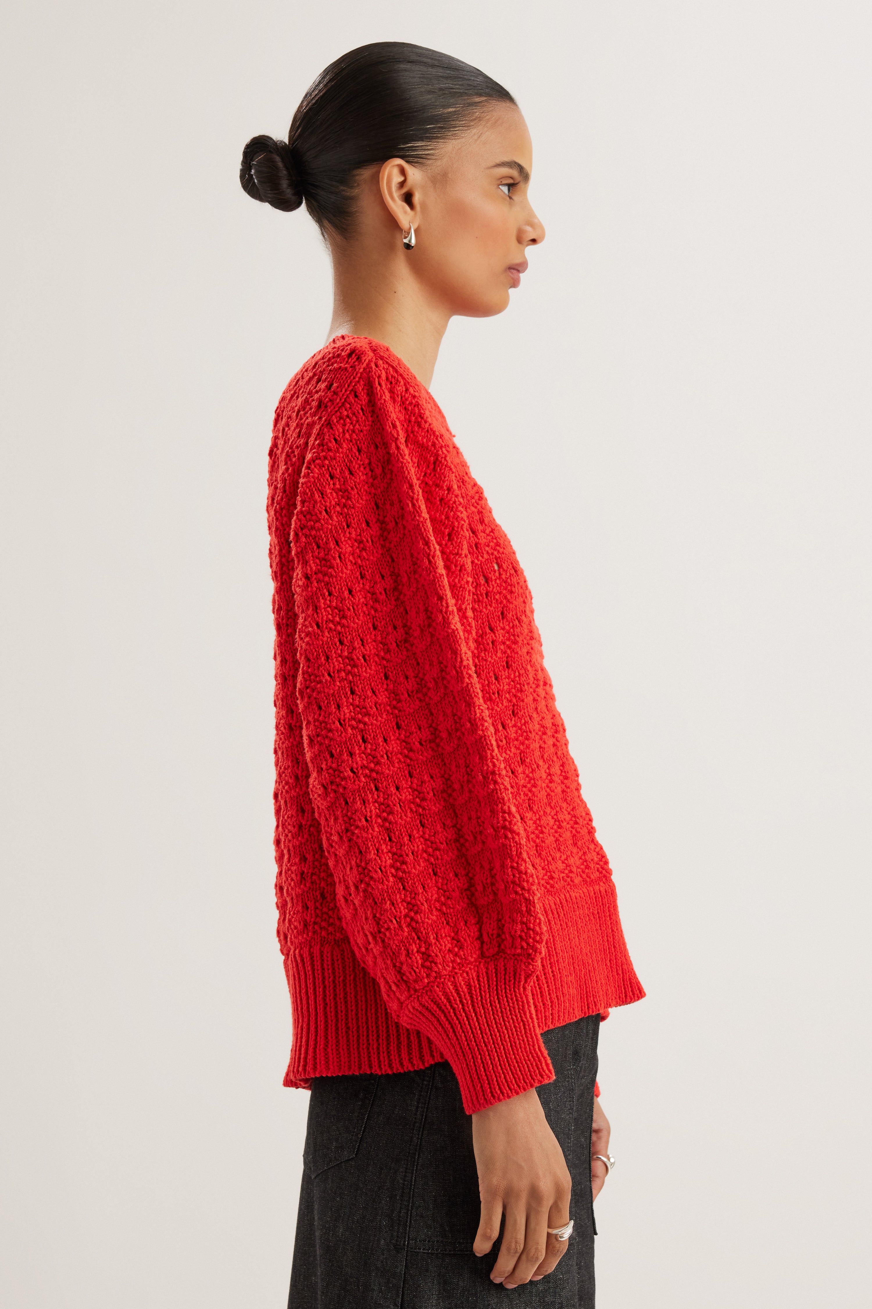 Cy Sweater in Cherry