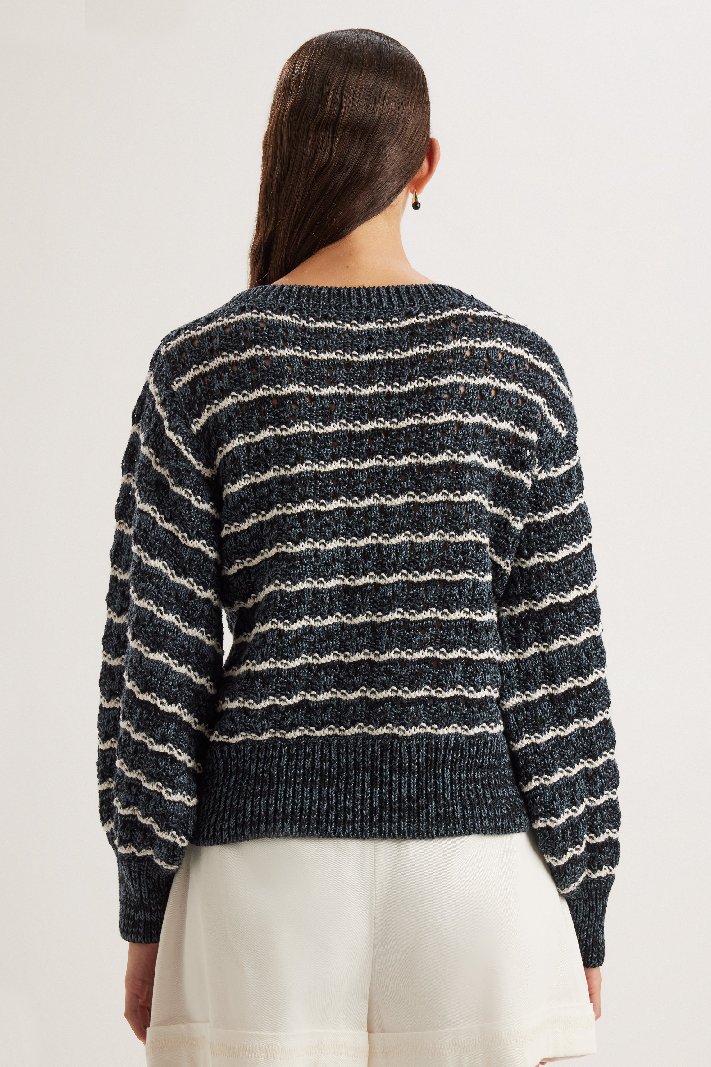 Cy Sweater in Midnight Cream