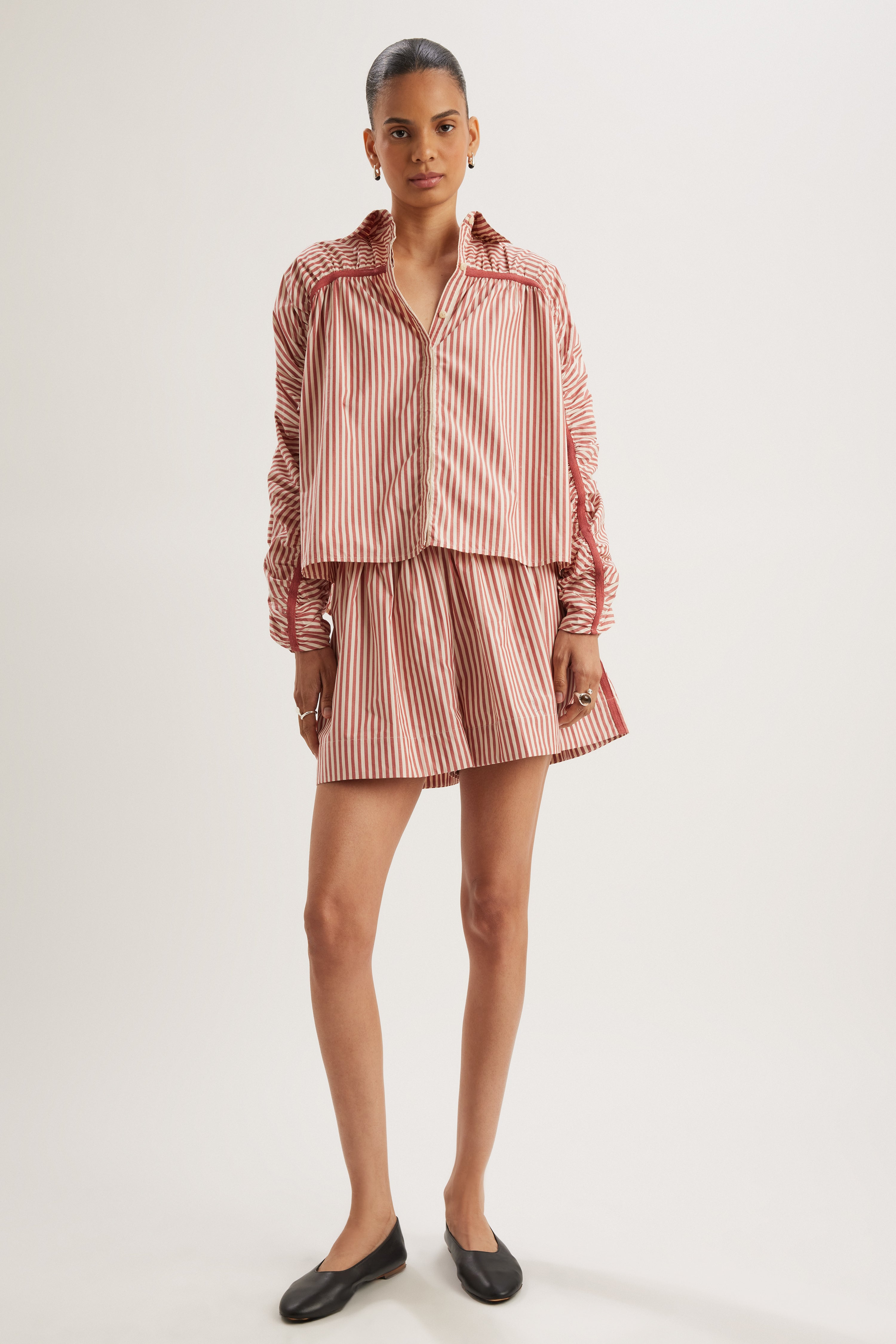 Julian Top in Sienna Stripe