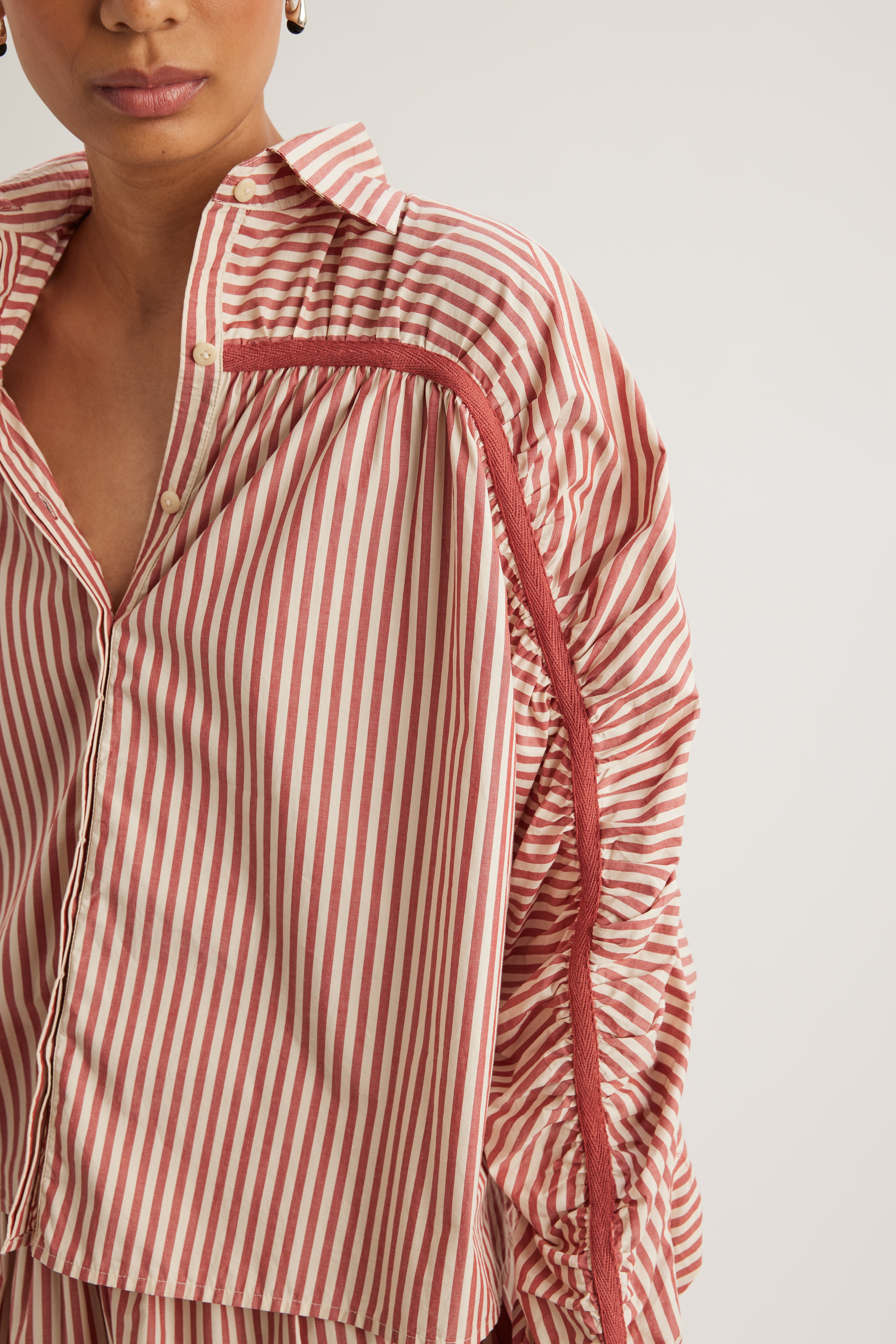 Julian Top in Sienna Stripe