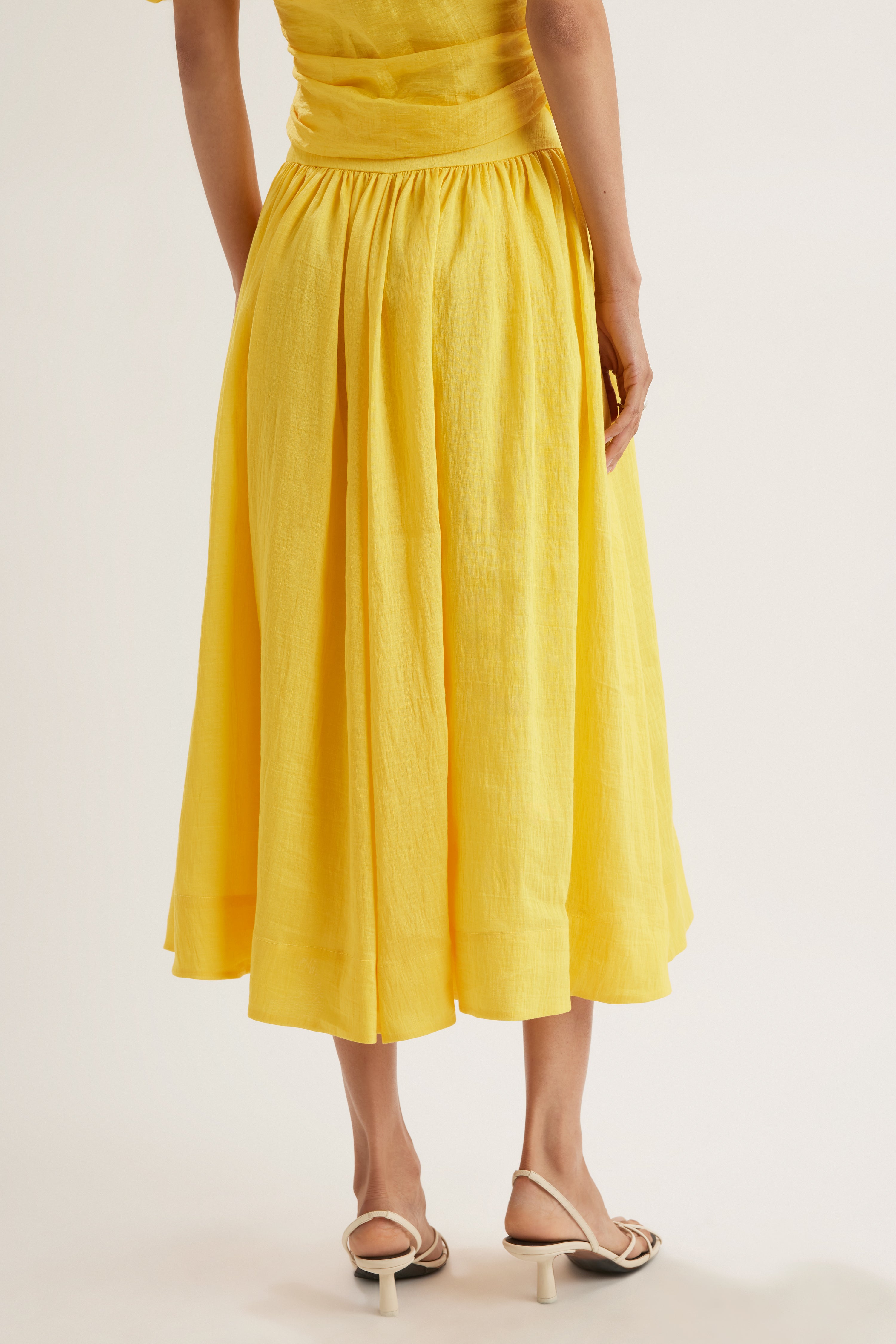Mire Skirt in Lemon