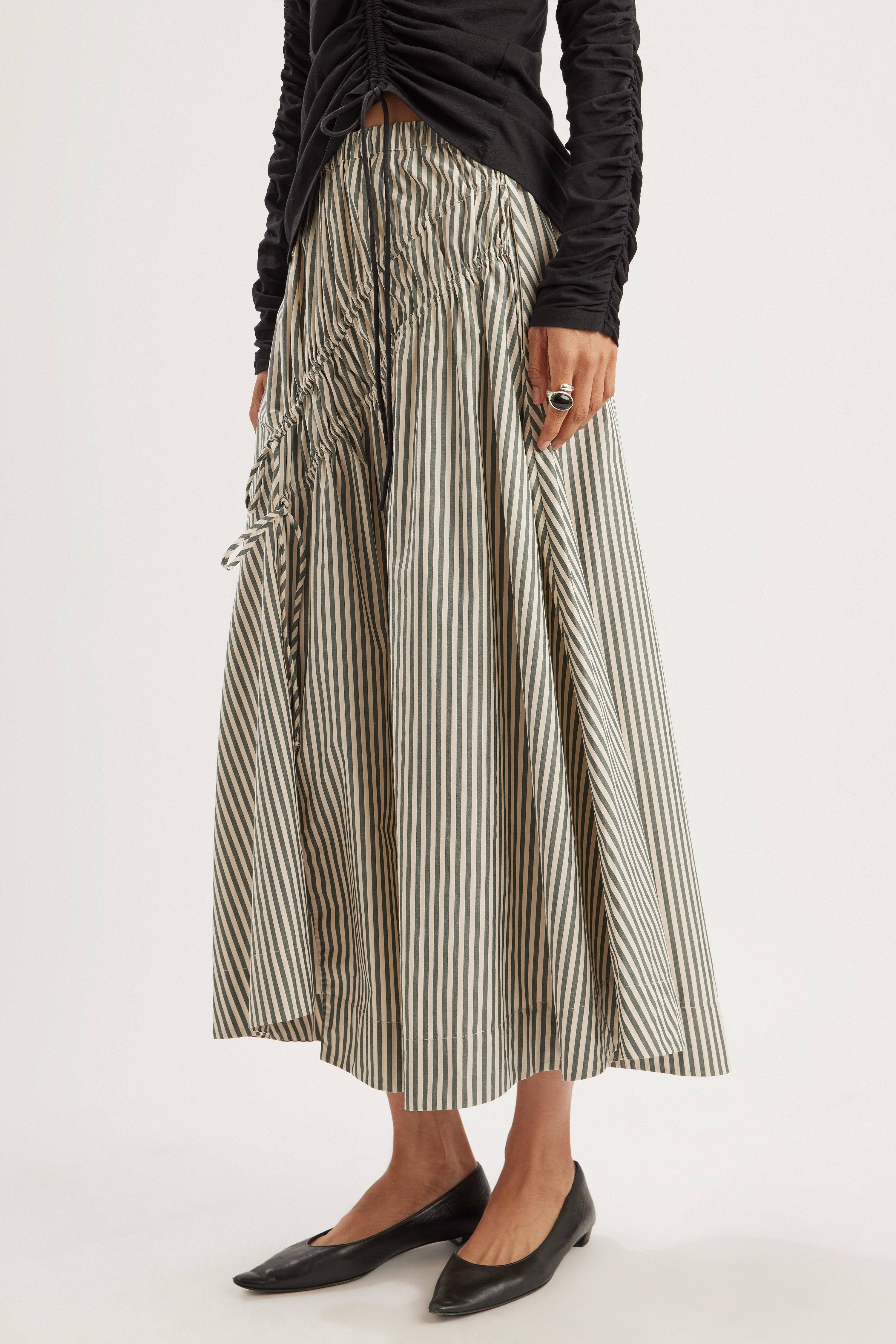 Sabine Skirt in Cedar Stripe