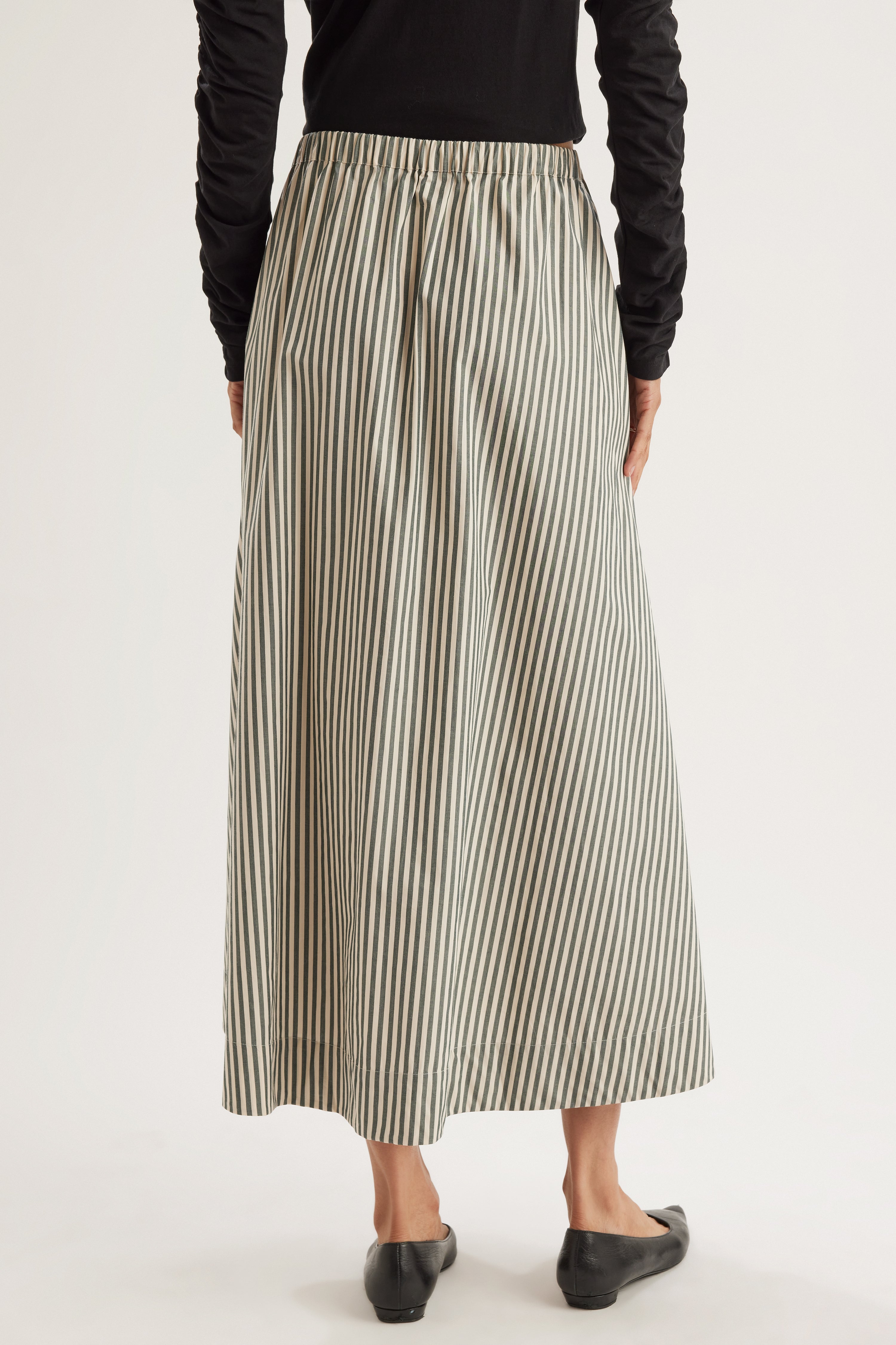 Sabine Skirt in Cedar Stripe
