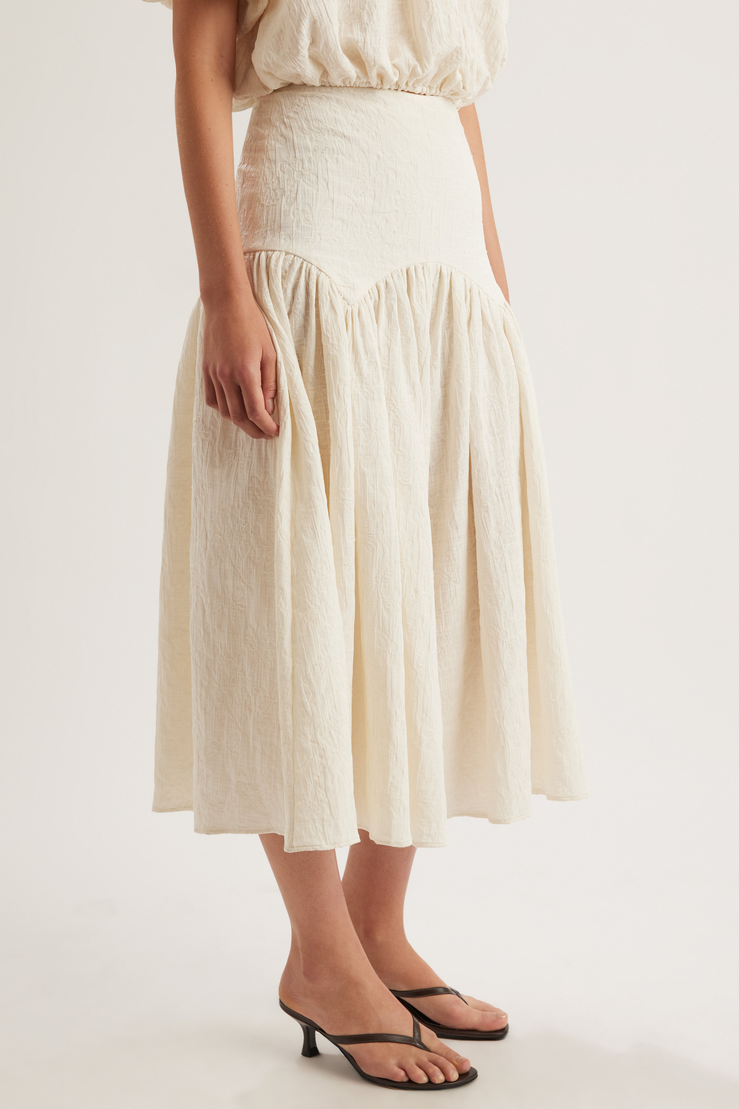 Marée Skirt in Cream