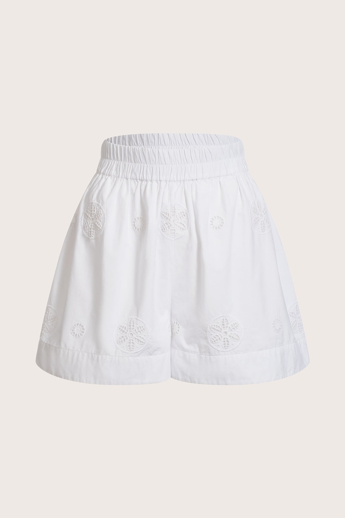 Antibes Eyelet Short in White