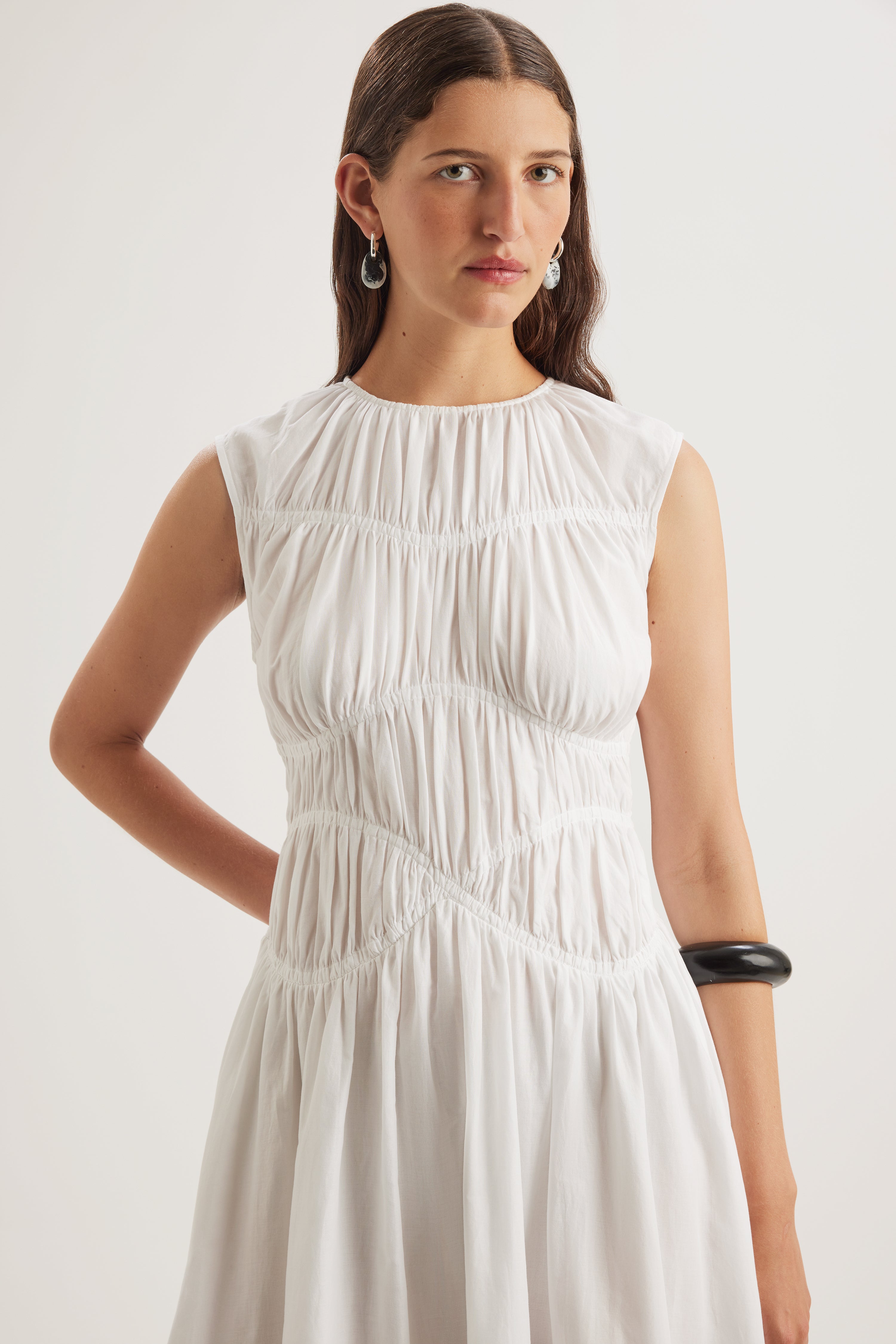Villard Dress in White