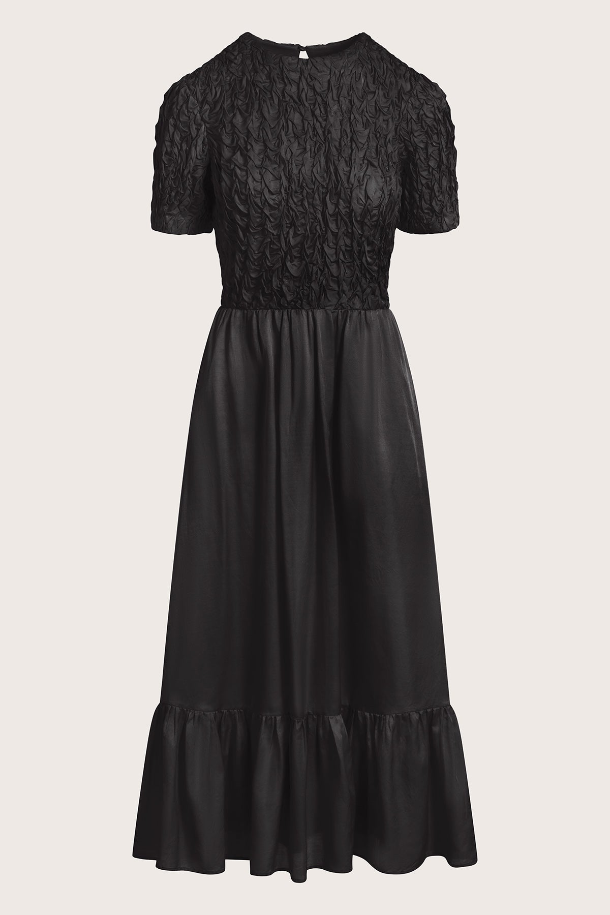 slim fit dress slacks NSF Cari Rib Fitted Dress in Black main image 1