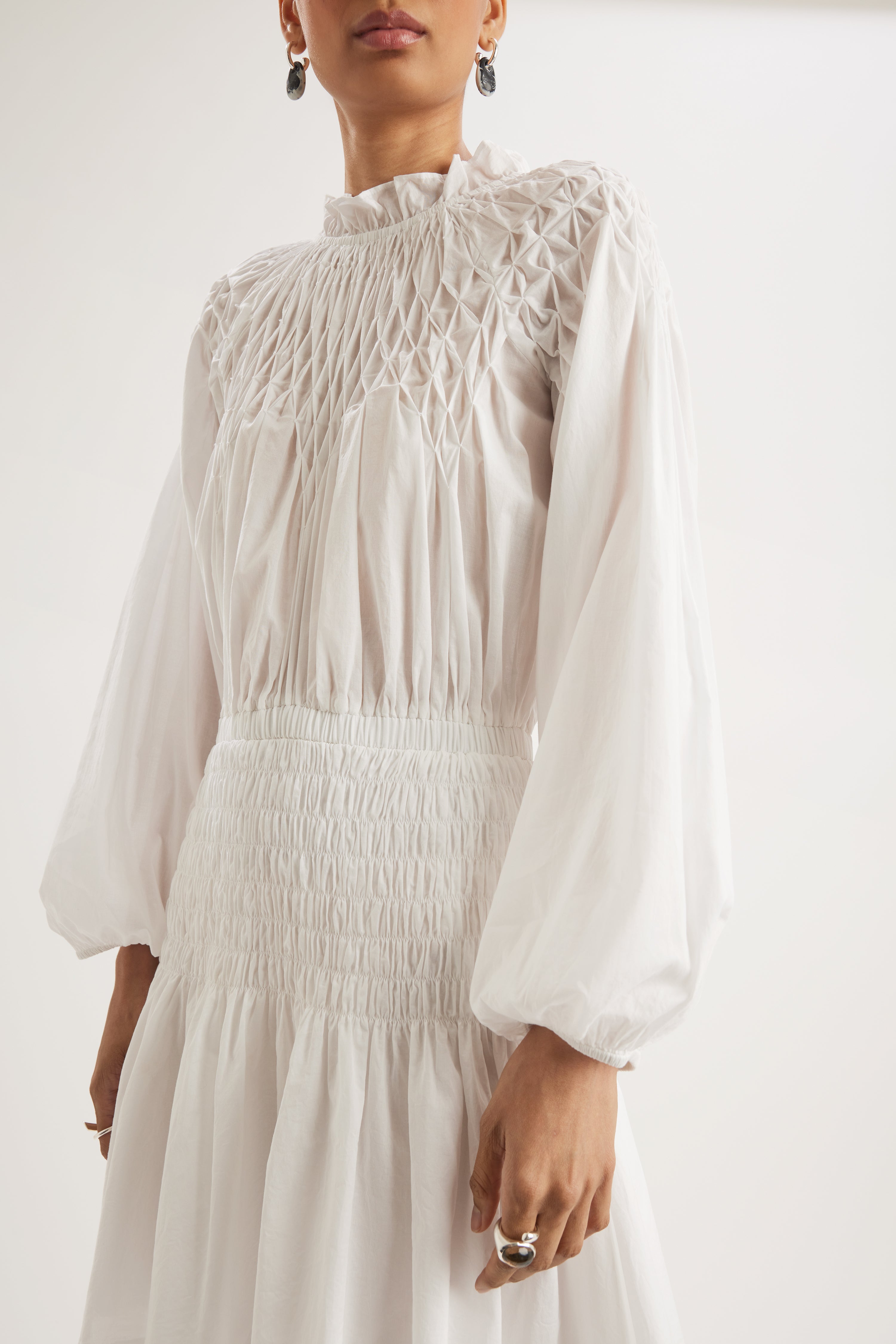 Céleste Dress in White