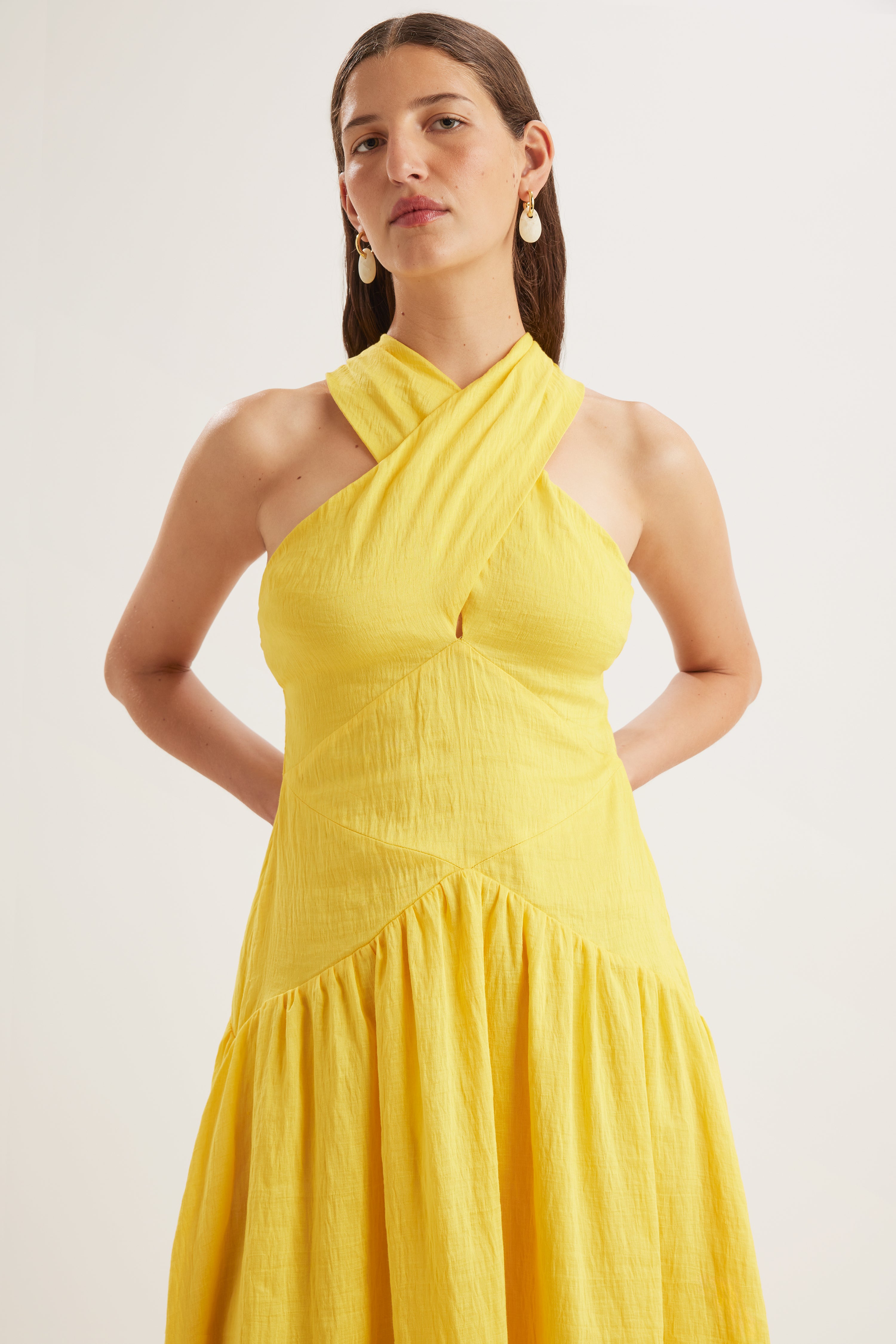 Zadie Dress in Lemon