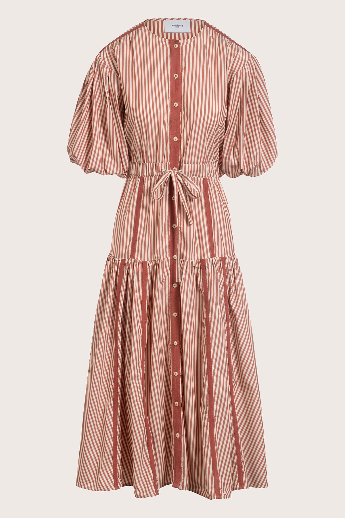 Éliane Dress in Sienna Stripe