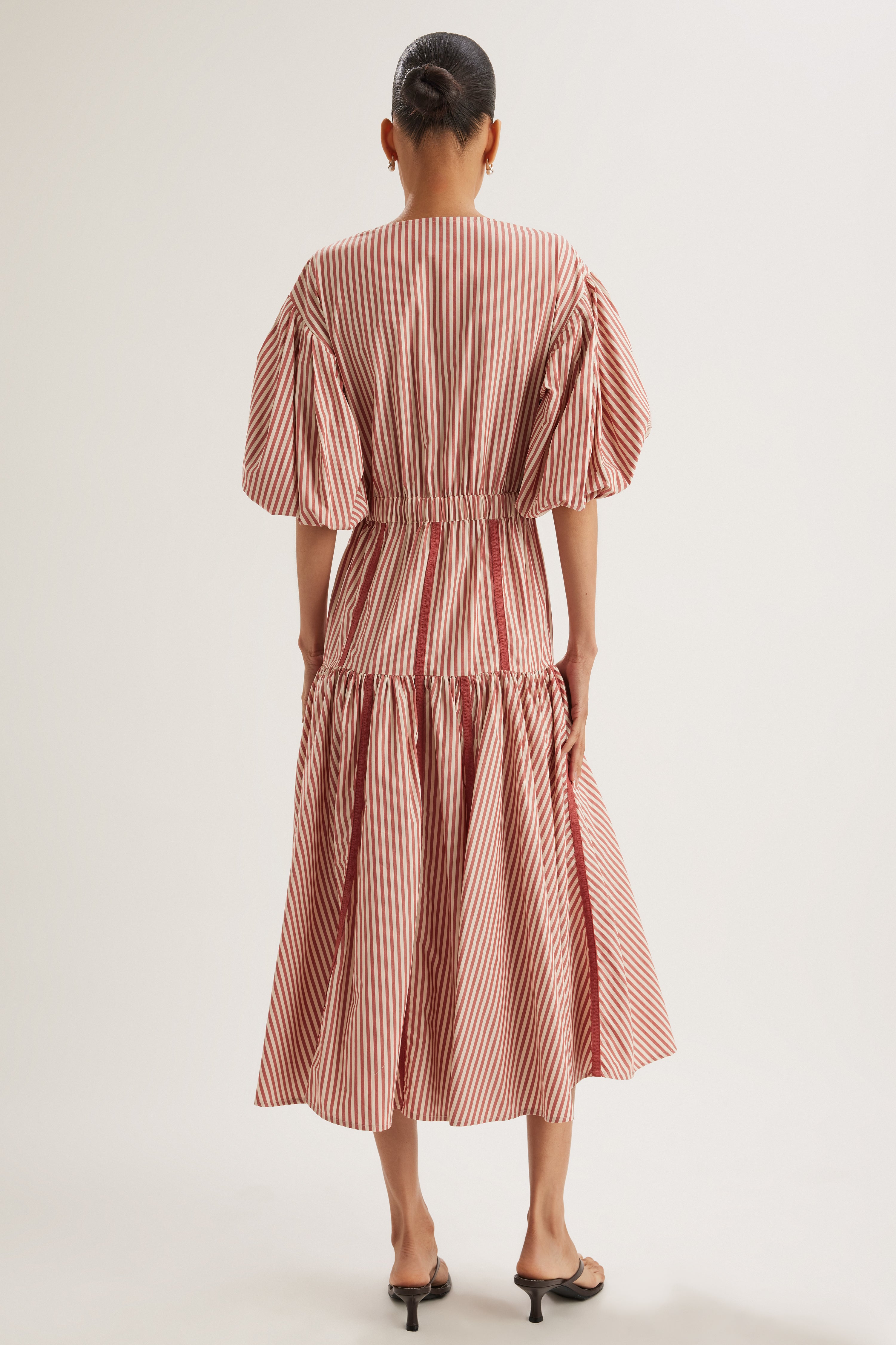 Éliane Dress in Sienna Stripe